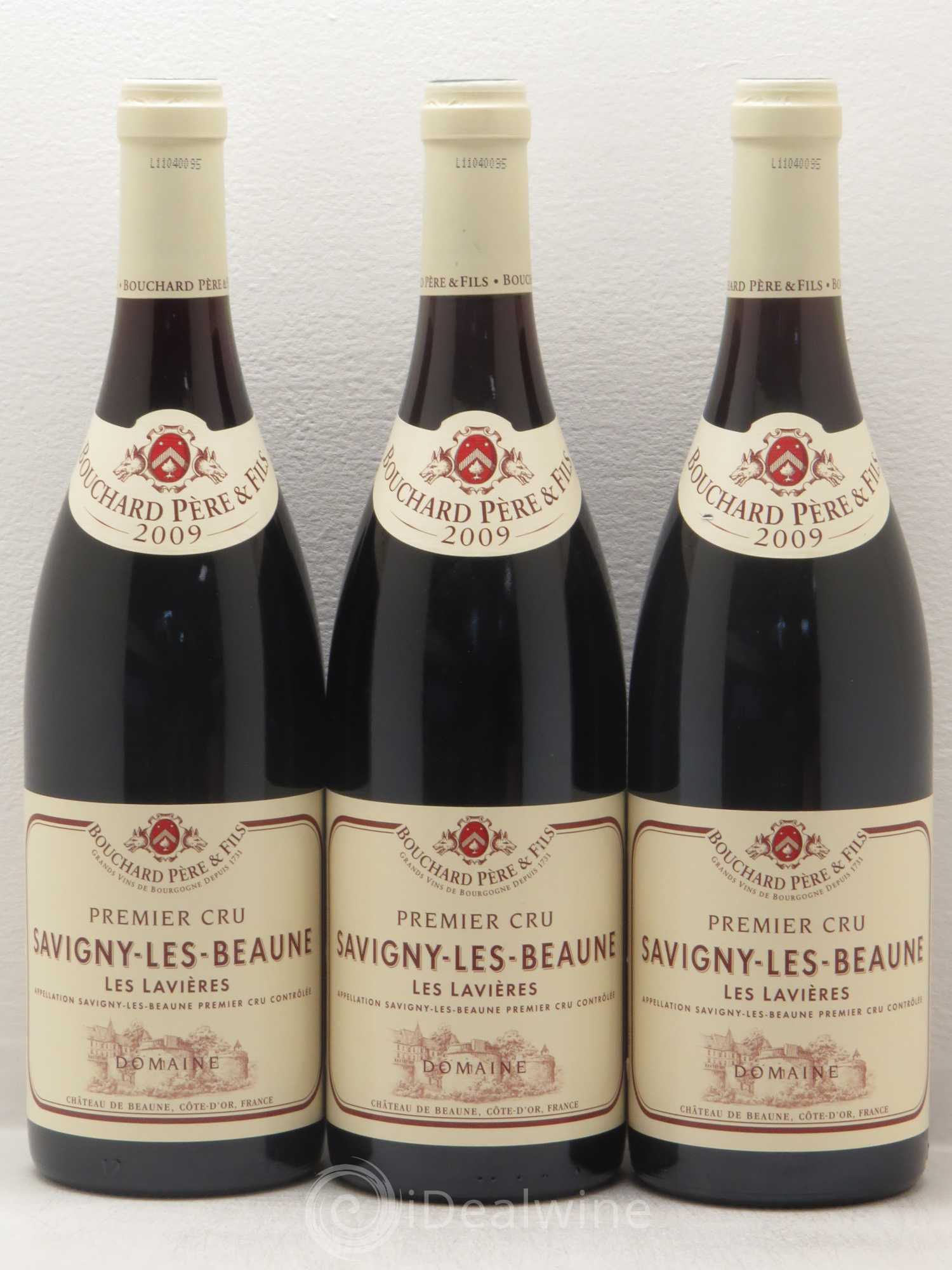 Savigny-lès-Beaune 1er Cru Les Lavières Bouchard Père & Fils 2009 - Lot de 3 bouteilles - 0