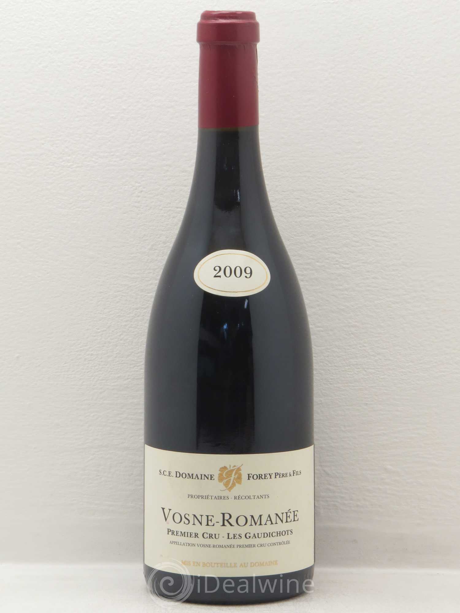 Vosne-Romanée 1er Cru Les Gaudichots Forey Père et Fils (Domaine) 2009 - Lot de 1 bouteille - 0