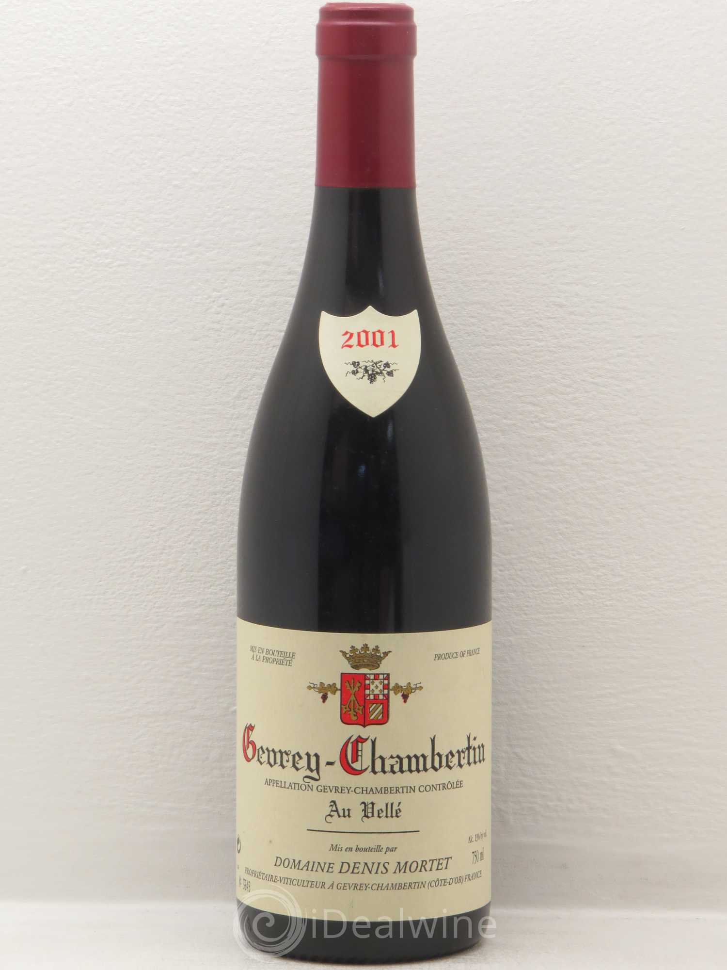 Gevrey-Chambertin Denis Mortet (Domaine) Au Vellé 2001 - Posten von 1 Flasche - 0