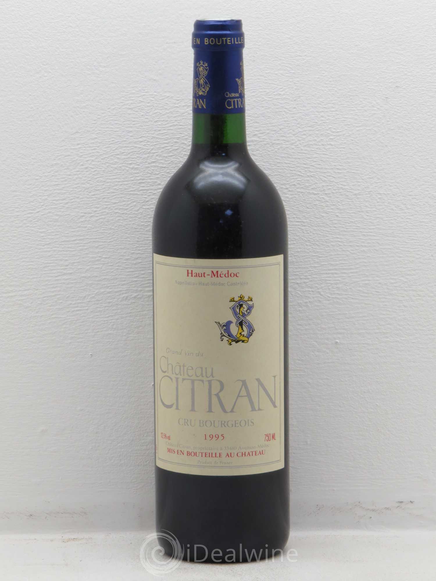 Château Citran Cru Bourgeois 1995 - Lot de 1 bouteille - 0
