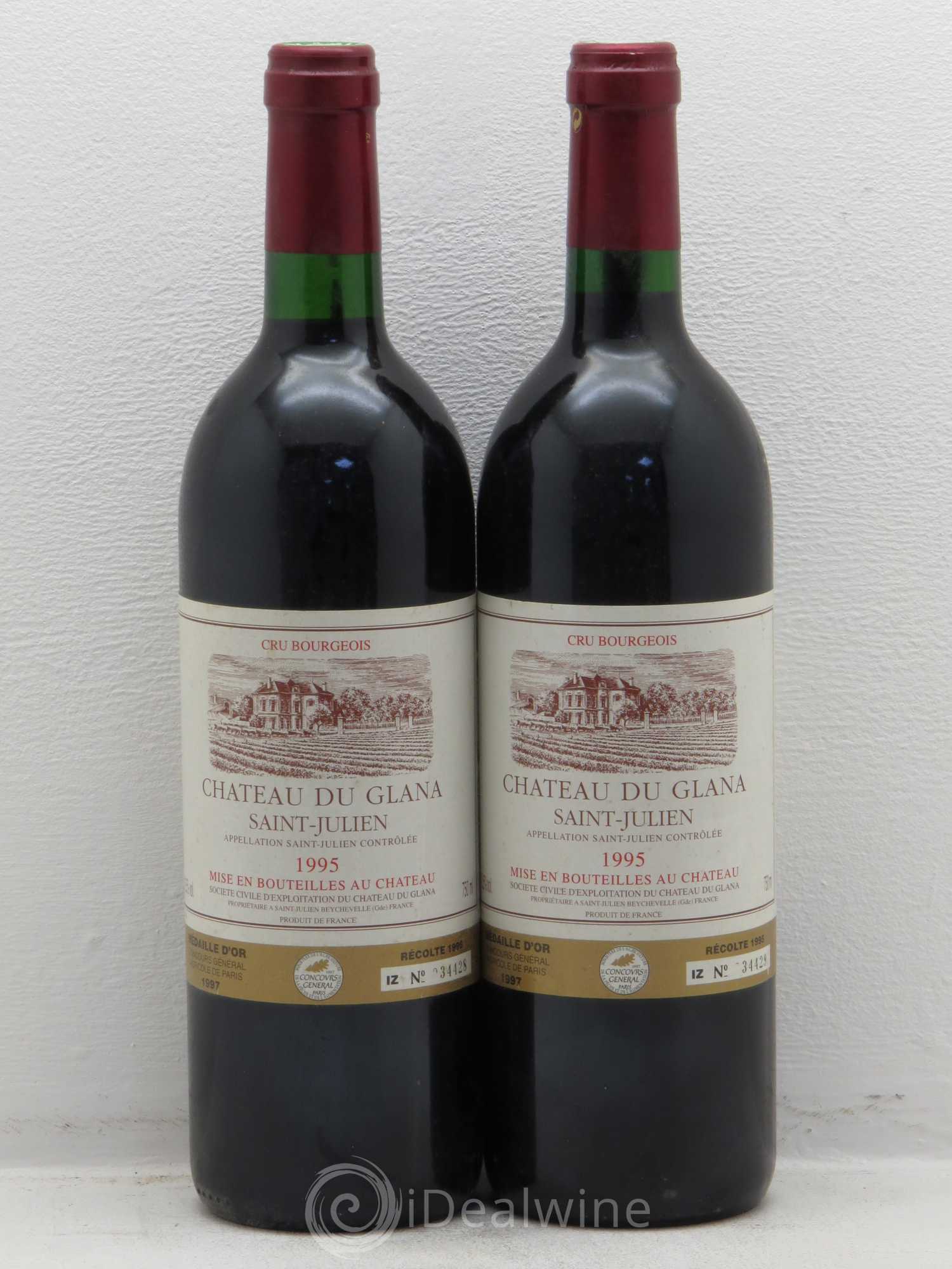Château du Glana 1995 - Lot de 2 bouteilles - 0