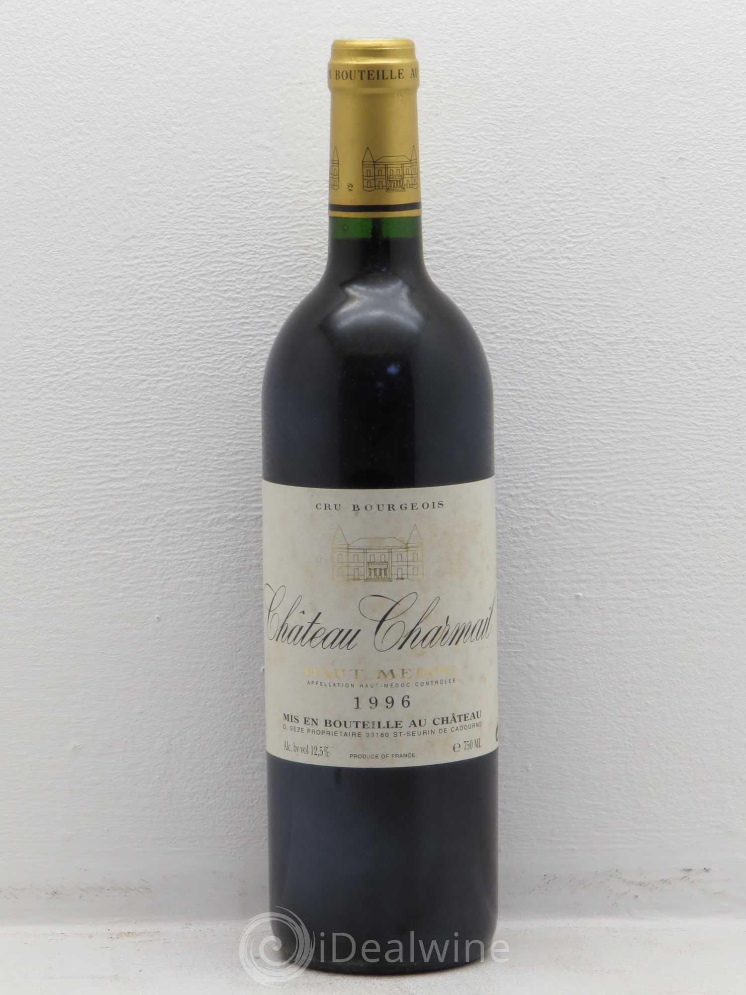 Château Charmail Cru Bourgeois 1996 - Lot de 1 bouteille - 0