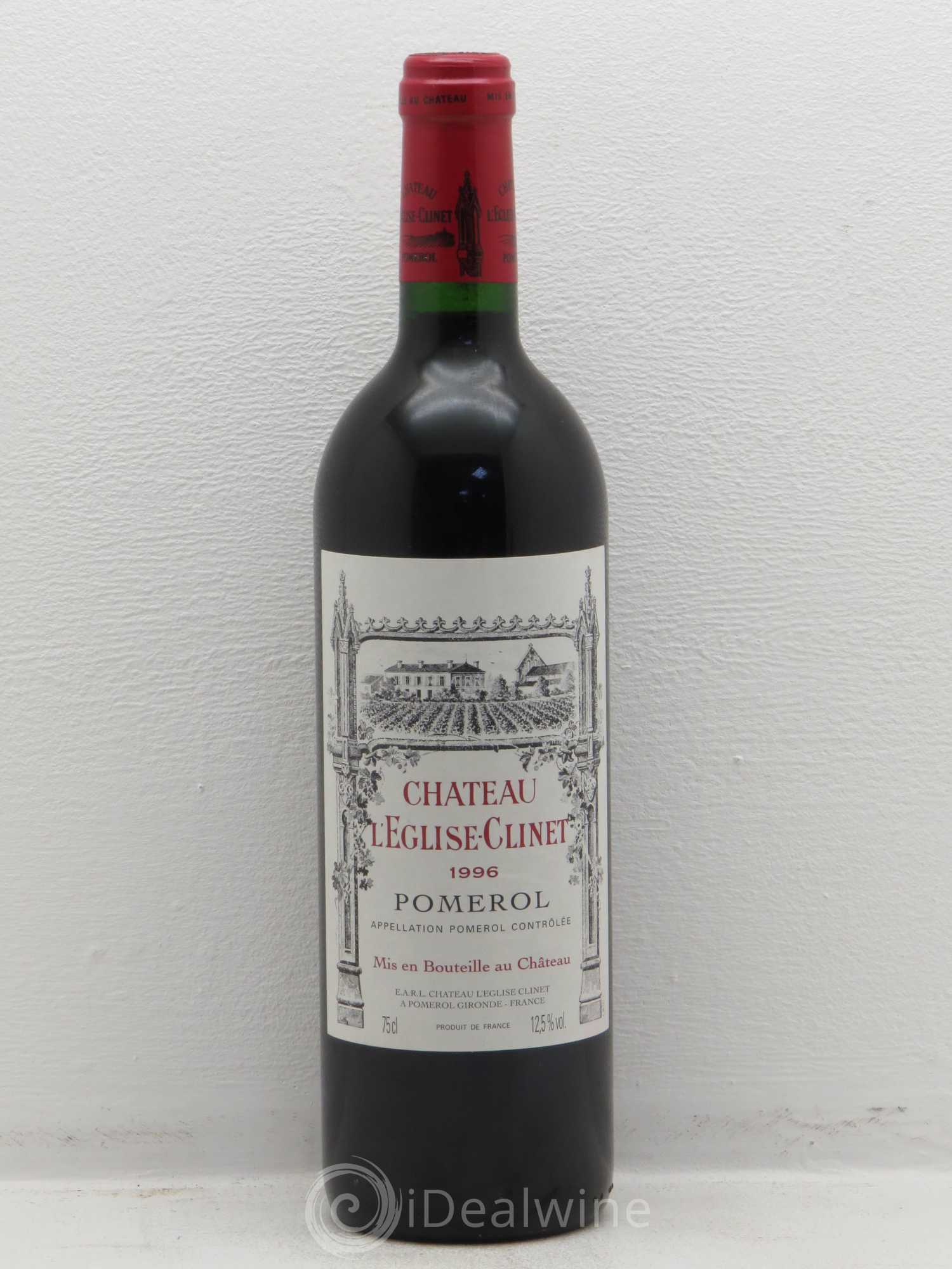 Château l' Église Clinet 1996 - Lot de 1 bouteille - 0