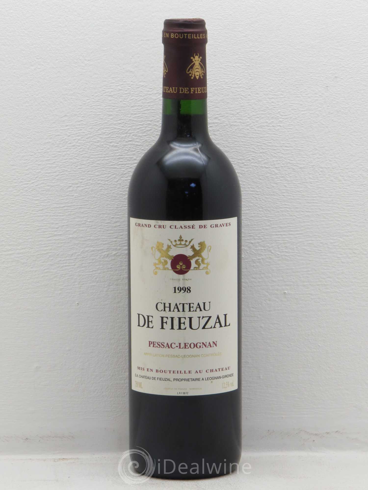 Château de Fieuzal Cru Classé de Graves 1998 - Lot de 1 bouteille - 0