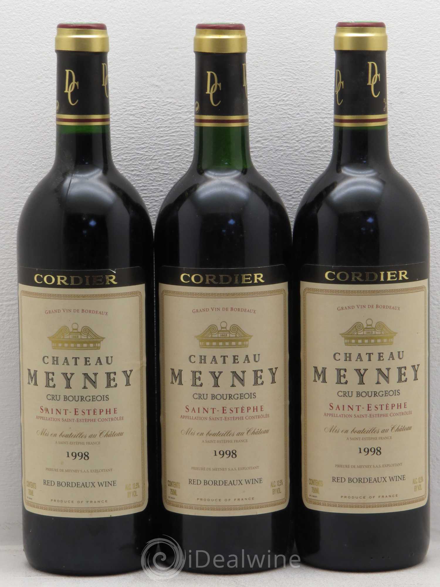 Château Meyney 1998 - Lot de 3 bouteilles - 0