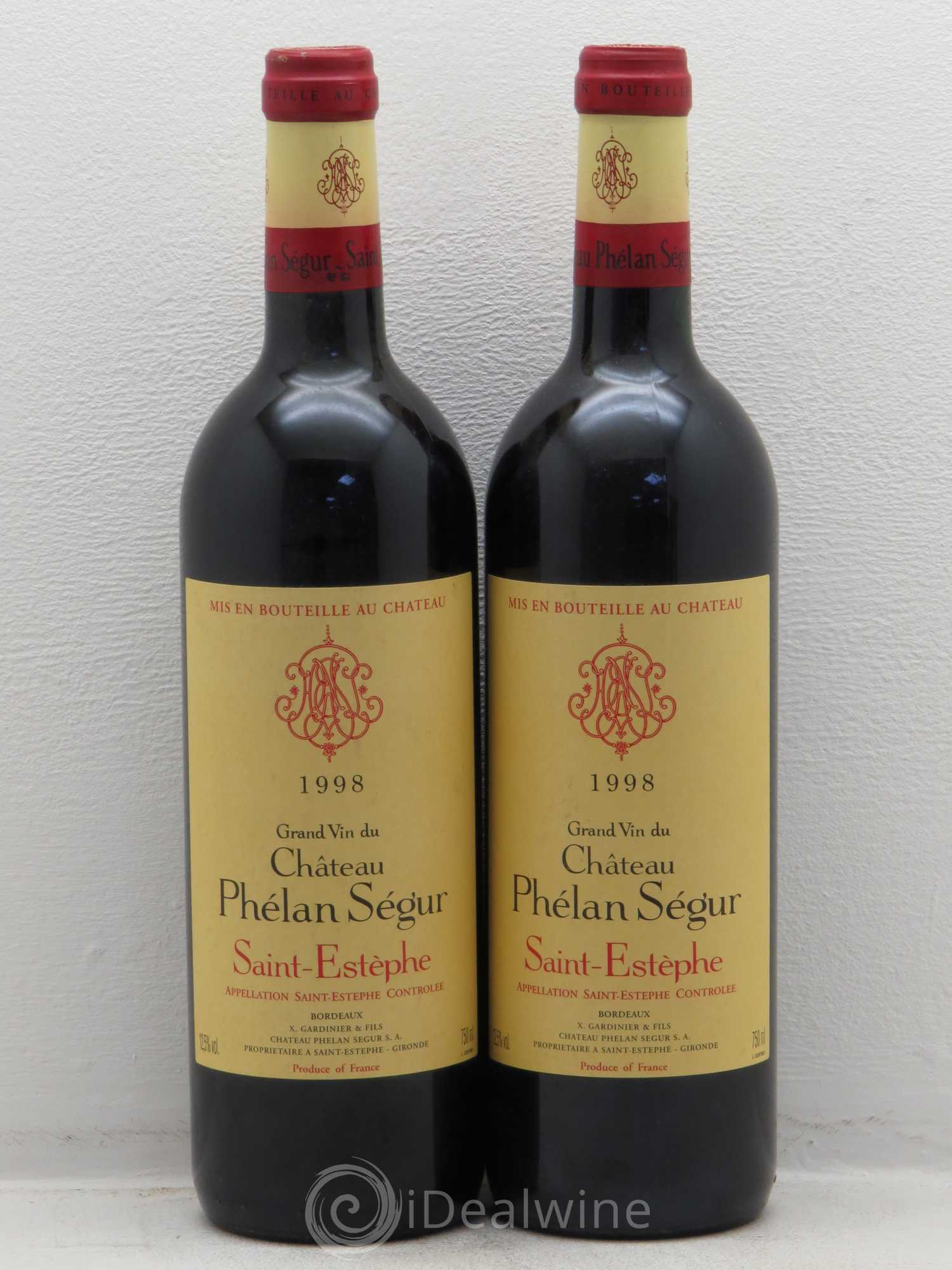 Château Phélan Ségur 1998 - Lot de 2 bouteilles - 0