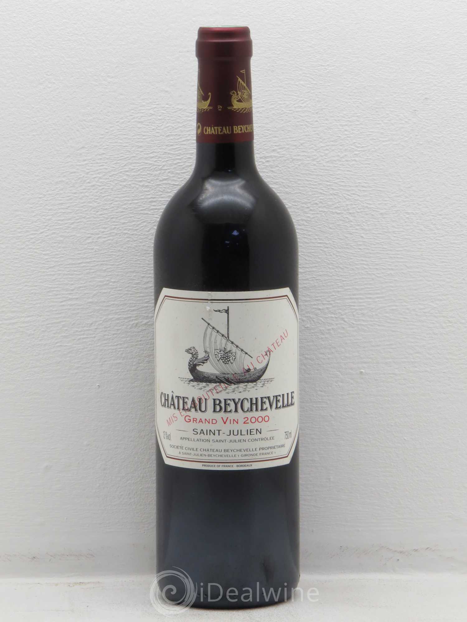 Château Beychevelle 4ème Grand Cru Classé 2000 - Lot de 1 bouteille - 0