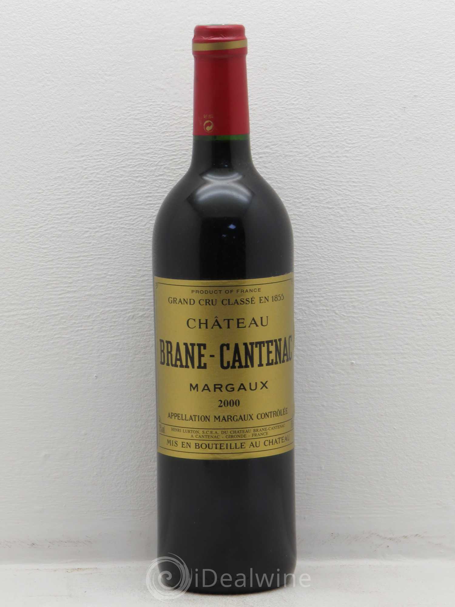 Château Brane Cantenac 2ème Grand Cru Classé 2000 - Lot de 1 bouteille - 0