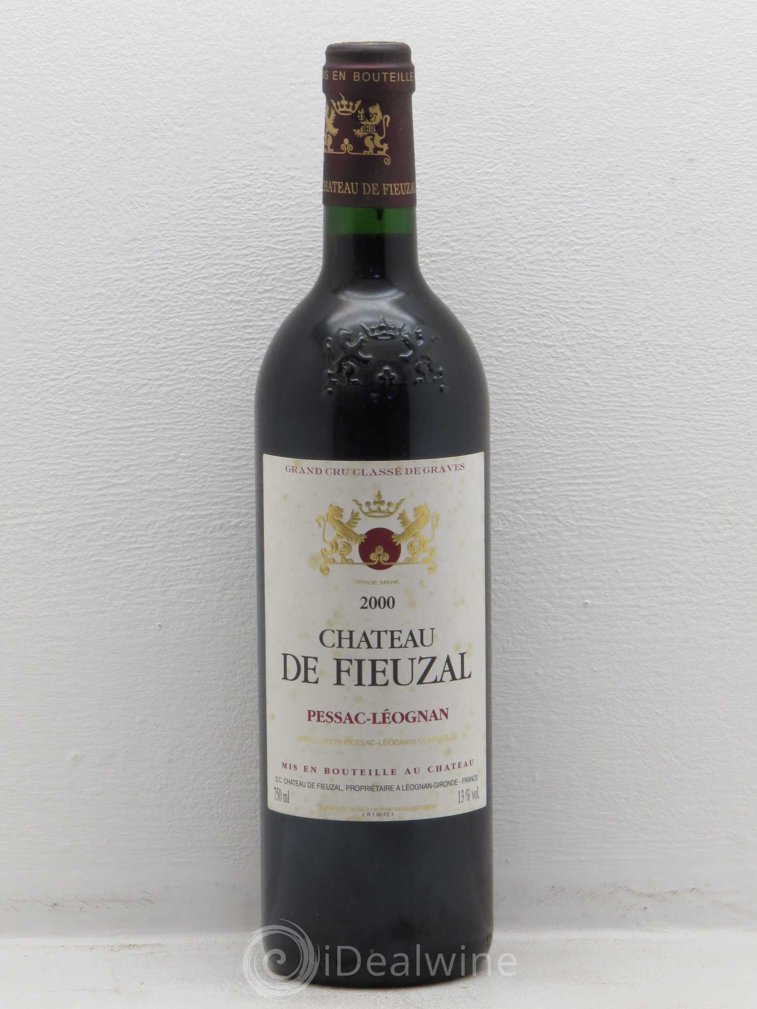 Château de Fieuzal Cru Classé de Graves 2000 - Lot de 1 bouteille - 0