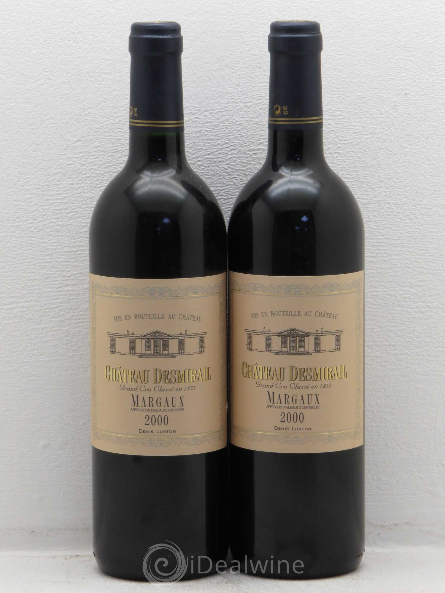 Château Desmirail 3ème Grand Cru Classé 2000 - Lot de 2 bouteilles - 0