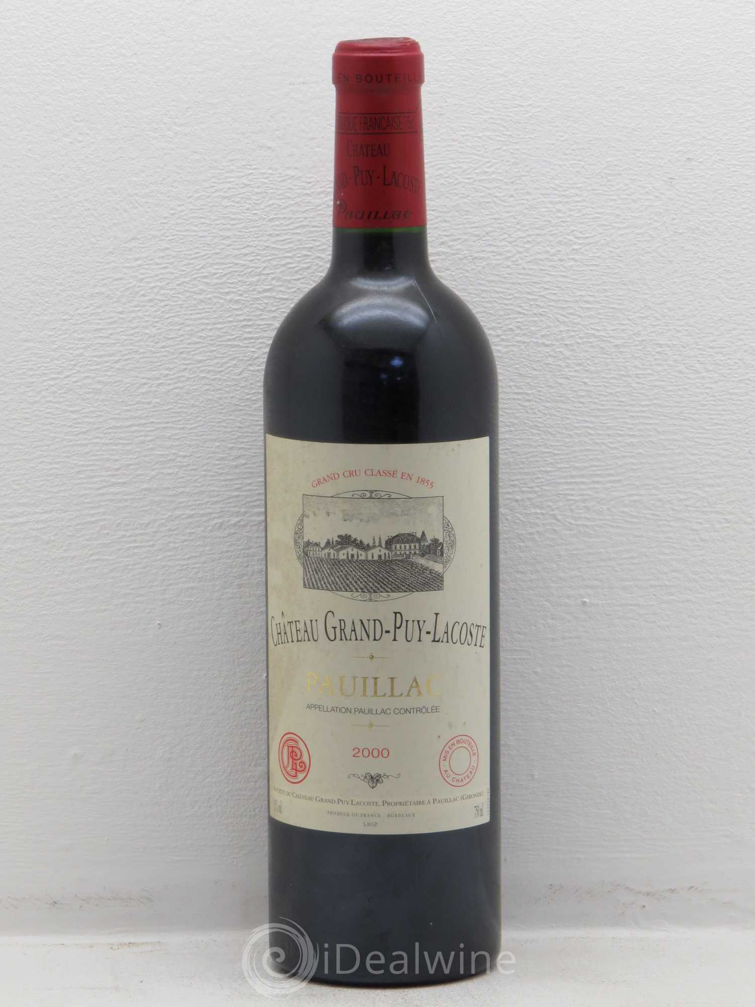 Château Grand Puy Lacoste 5ème Grand Cru Classé 2000 - Lot de 1 bouteille - 0