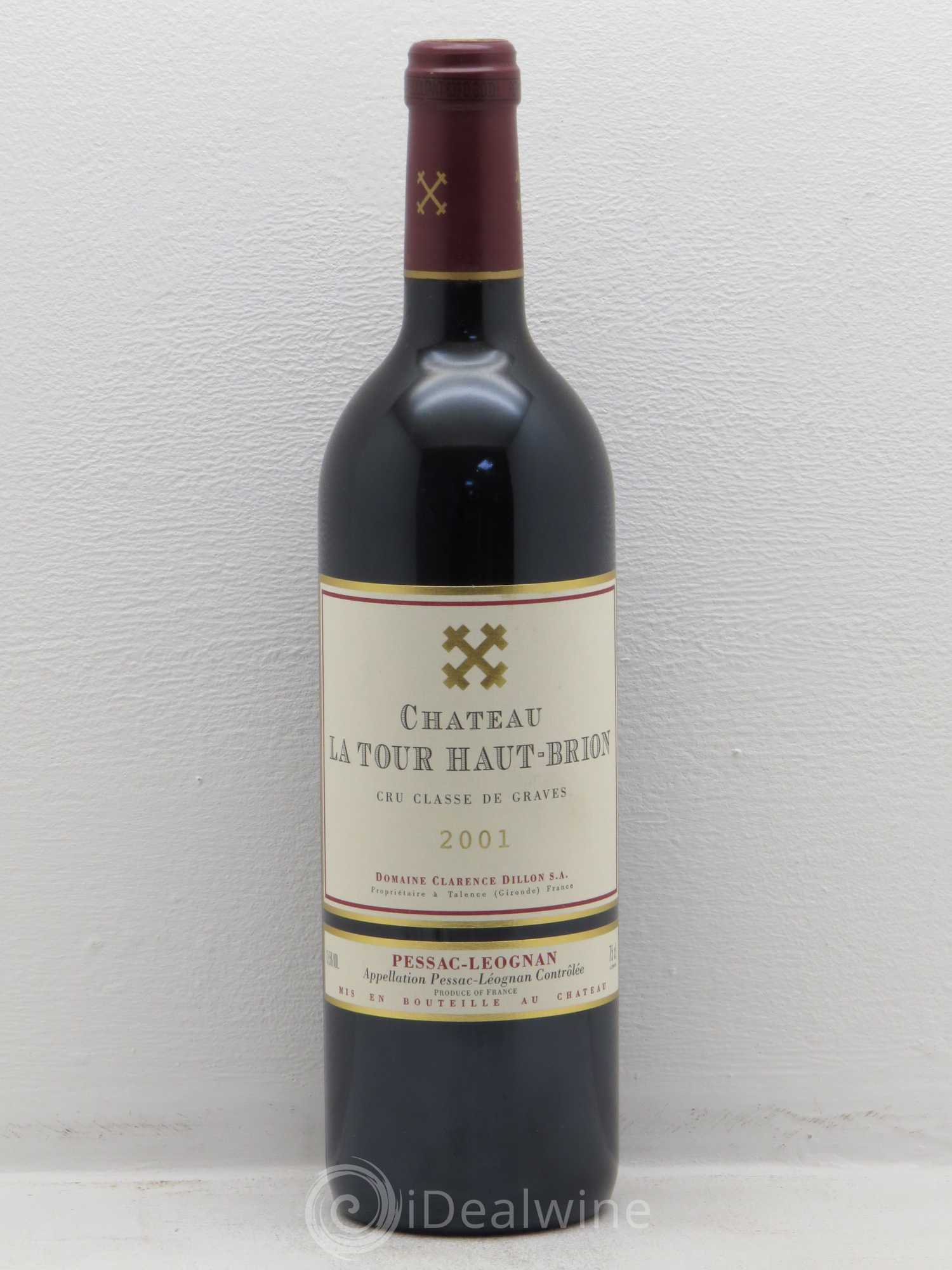 Château la Tour Haut-Brion Cru Classé de Graves (sans prix de réserve) 2001 - Lot de 1 bouteille - 0