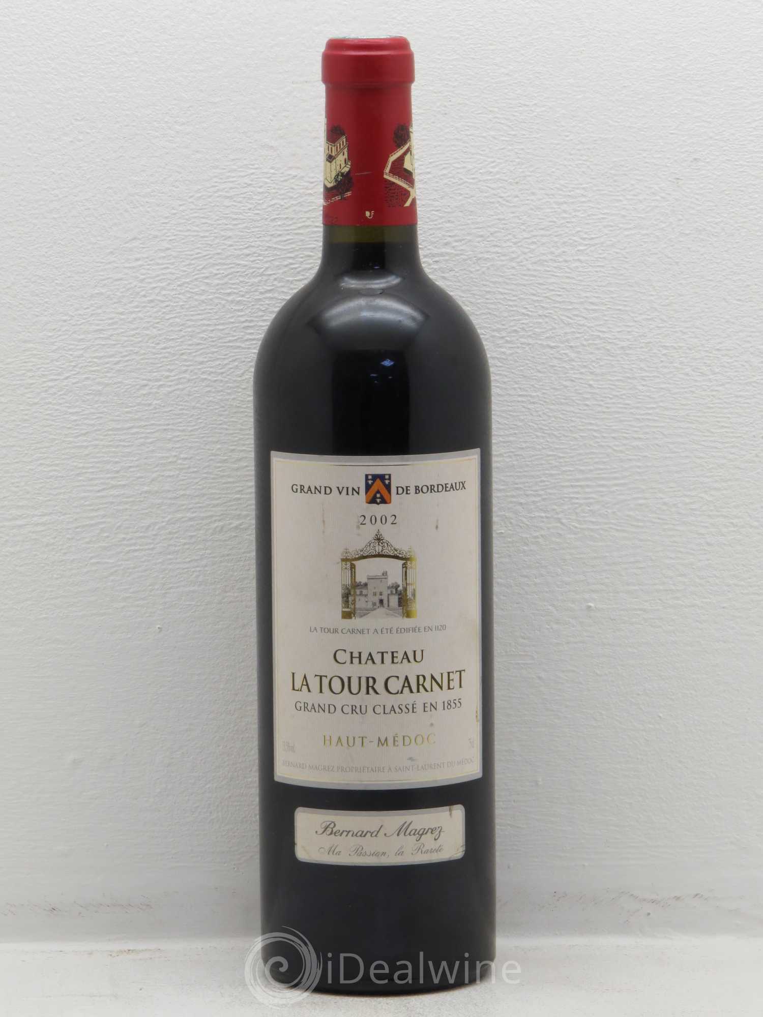 Château la Tour Carnet 4ème Grand Cru Classé 2002 - Lot de 1 bouteille - 0