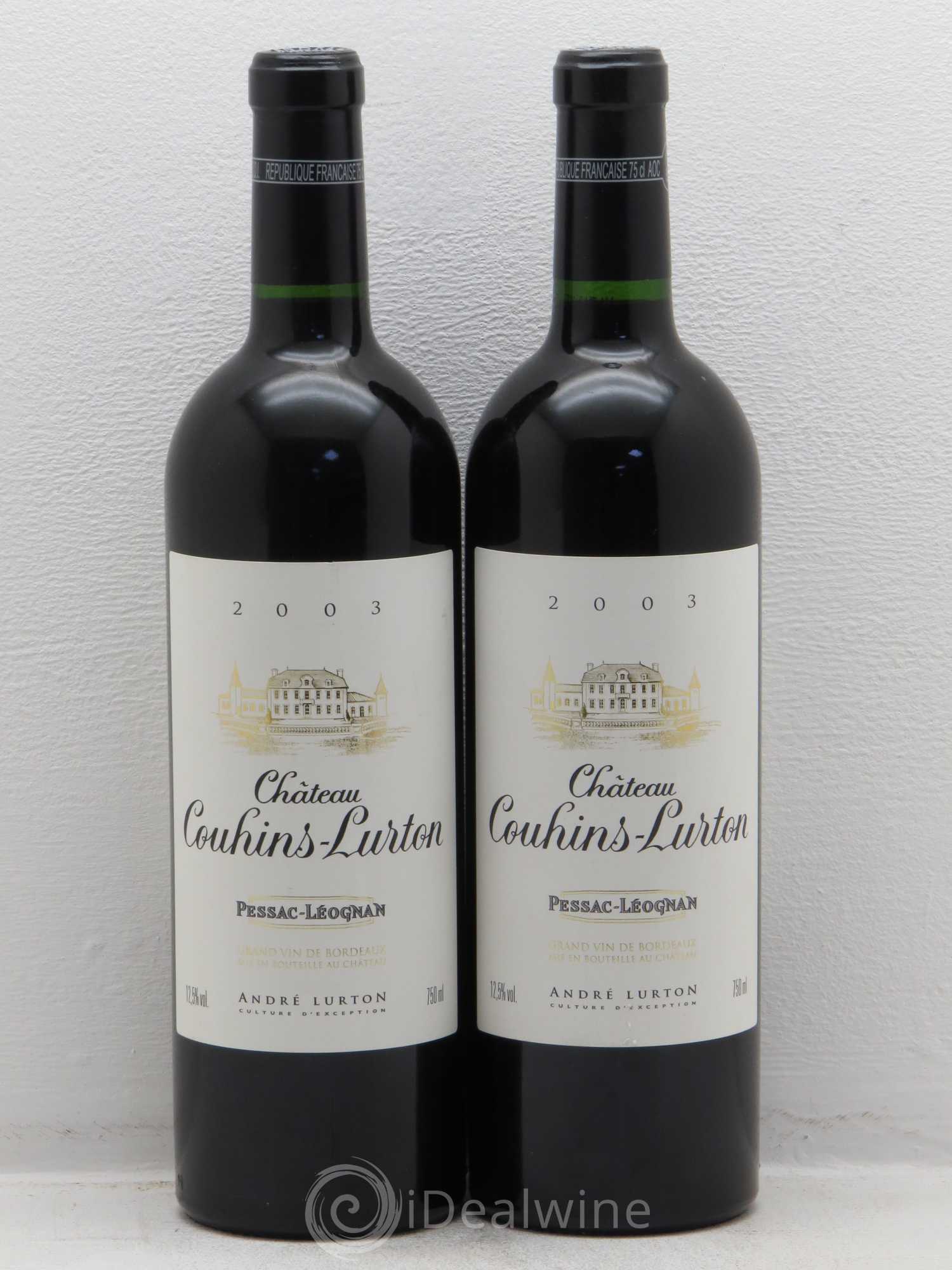 Château Couhins (sans prix de réserve) 2003 - Lot de 2 bouteilles - 0