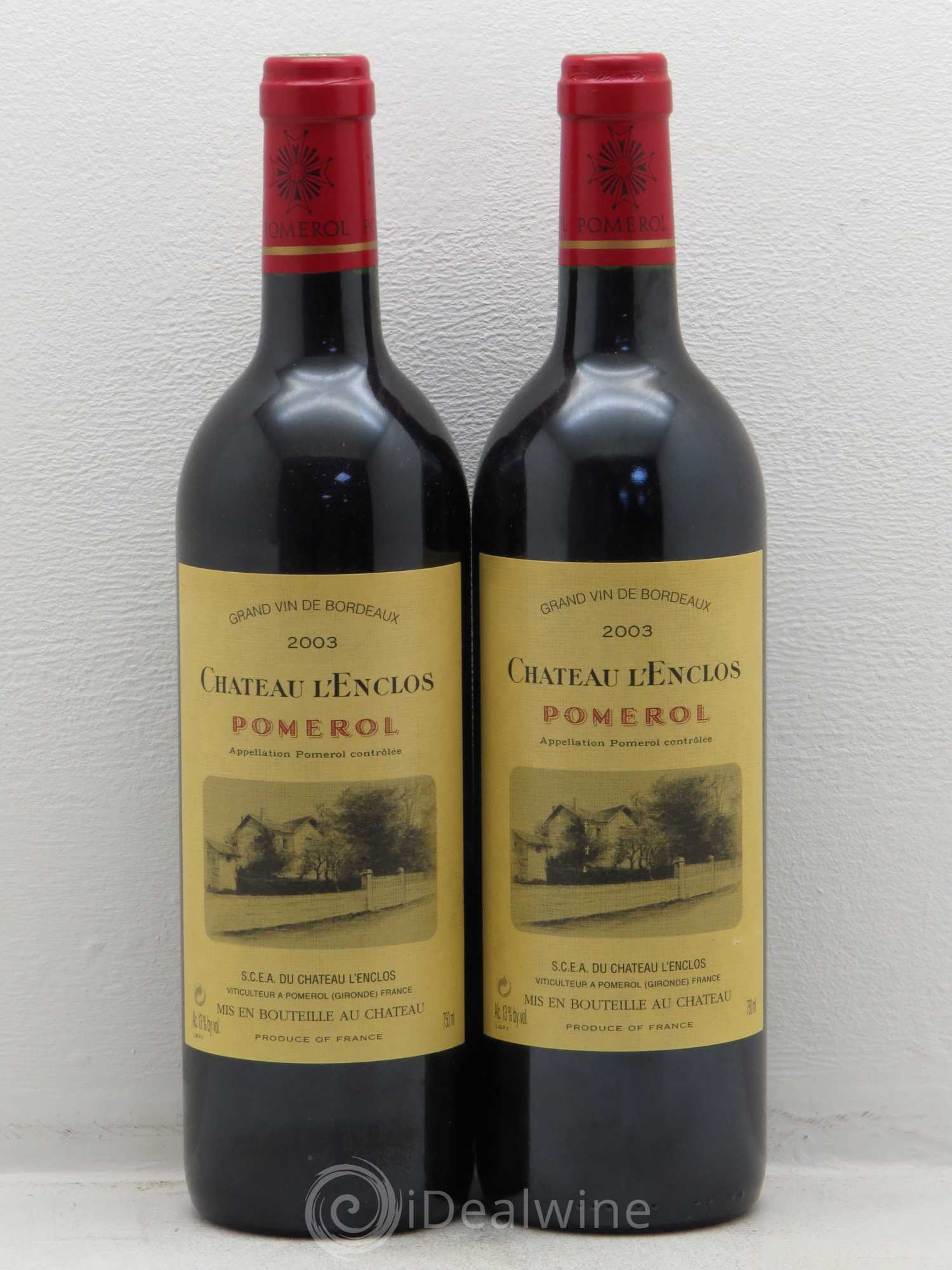 Château l' Enclos 2003 - Lot de 2 bouteilles - 0