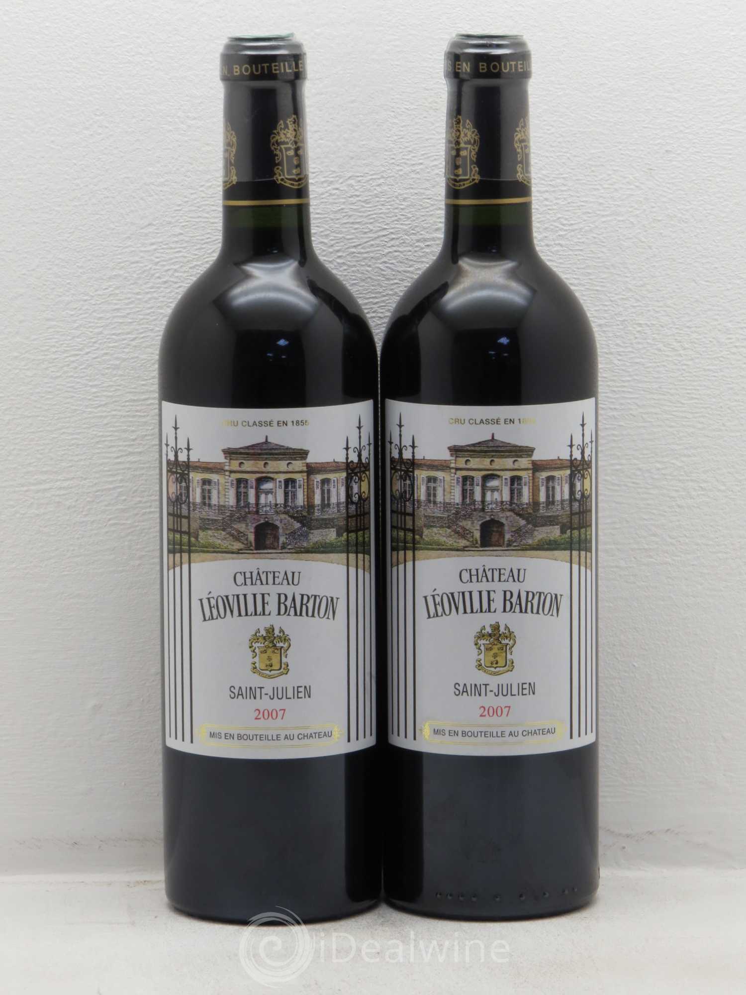 Château Léoville Barton 2ème Grand Cru Classé 2007 - Lot de 2 bouteilles - 0