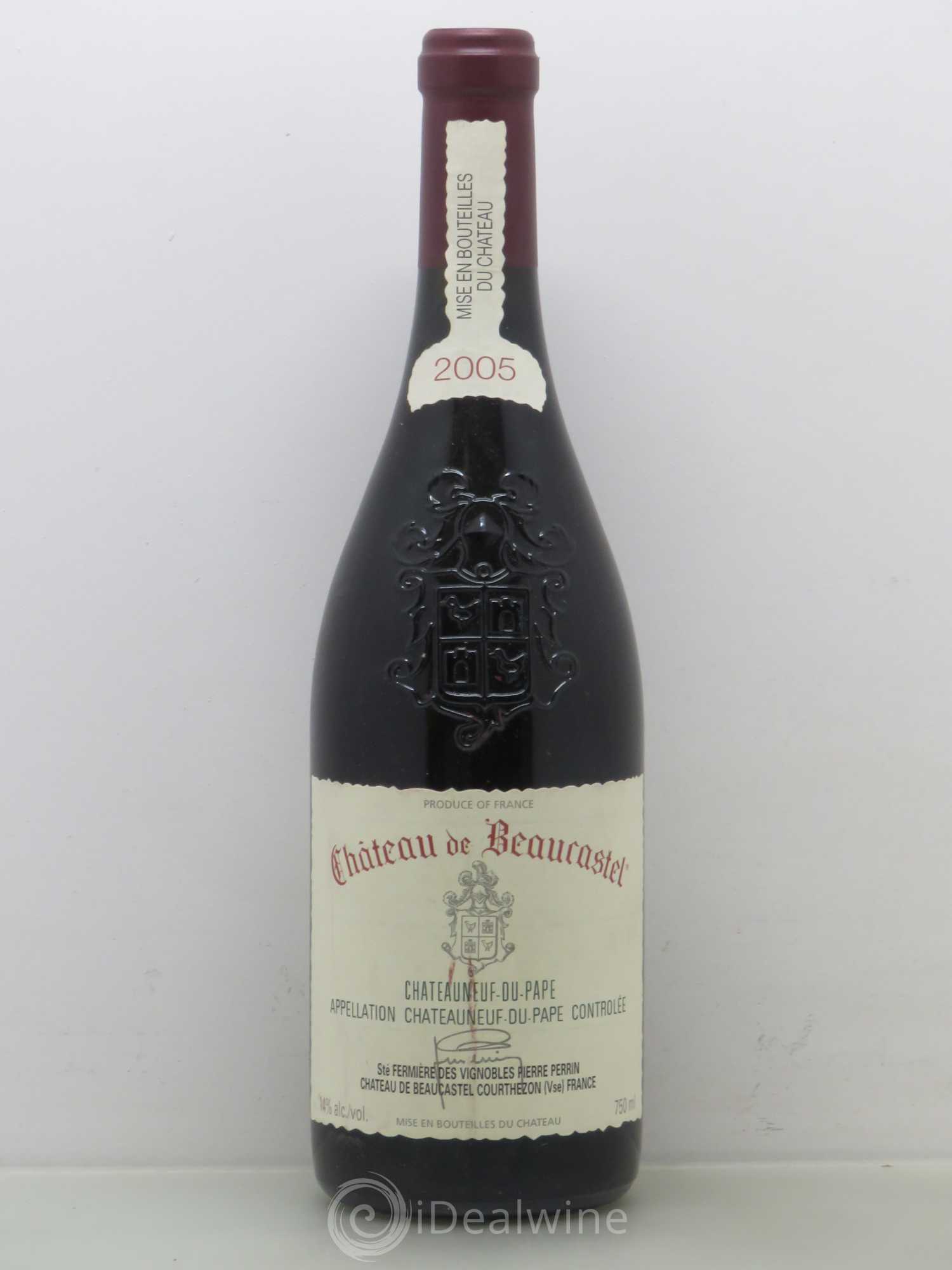 Châteauneuf-du-Pape Château de Beaucastel Famille Perrin 2005 - Lot de 1 bouteille - 0