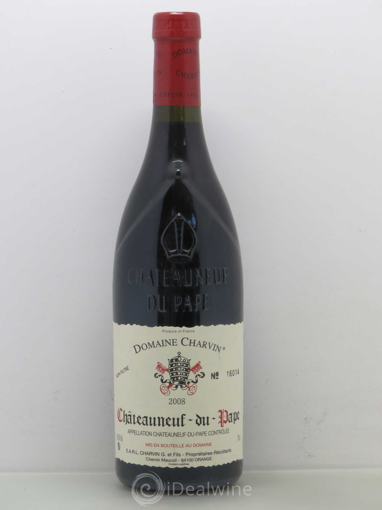 Châteauneuf-du-Pape Charvin (Domaine) 2008 - Lot de 1 bouteille - 0