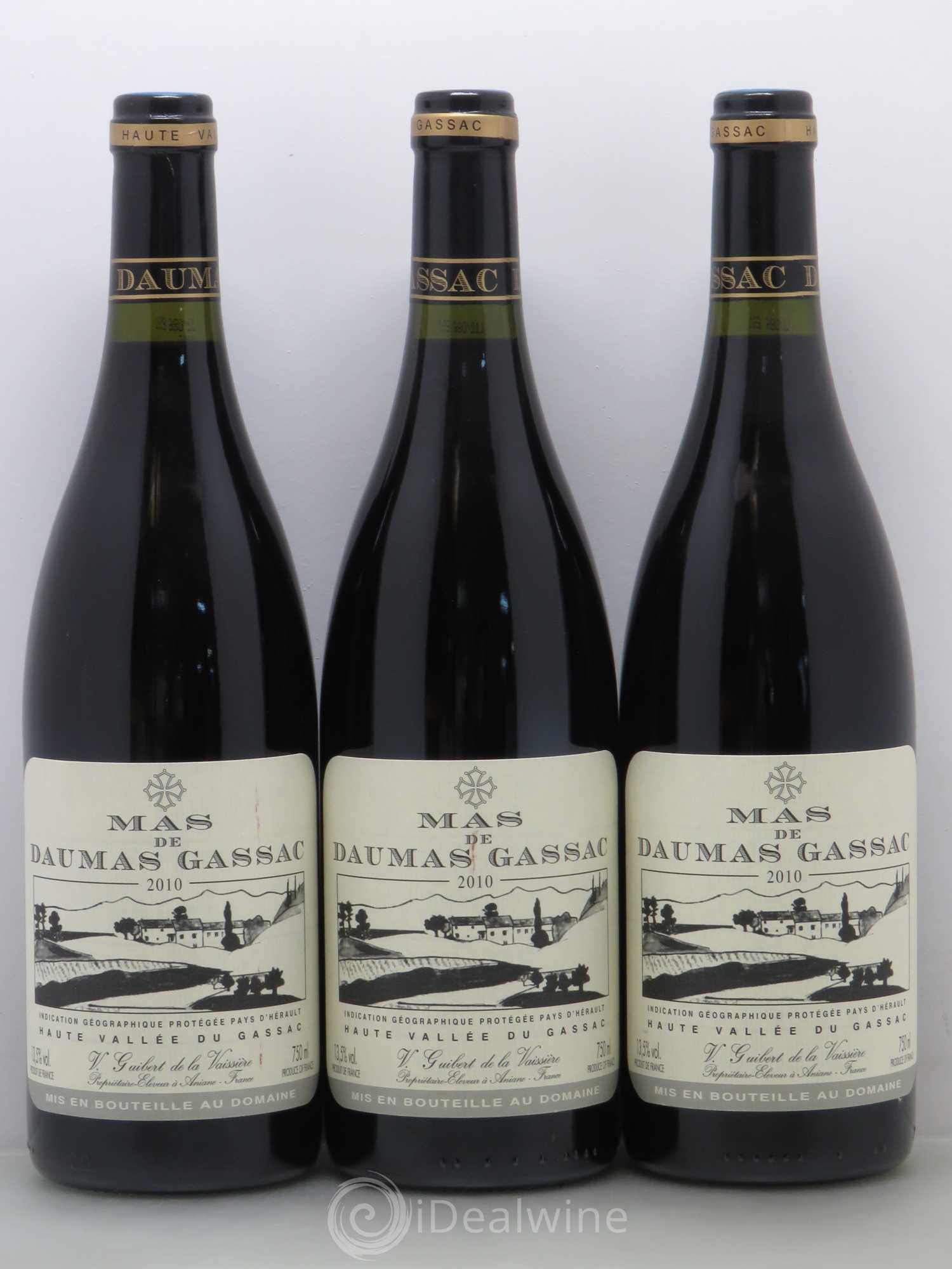 Saint-Guilhem-le-Désert - Cité d'Aniane Mas Daumas Gassac Famille Guibert de La Vaissière 2010 - Lot de 6 bouteilles - 2