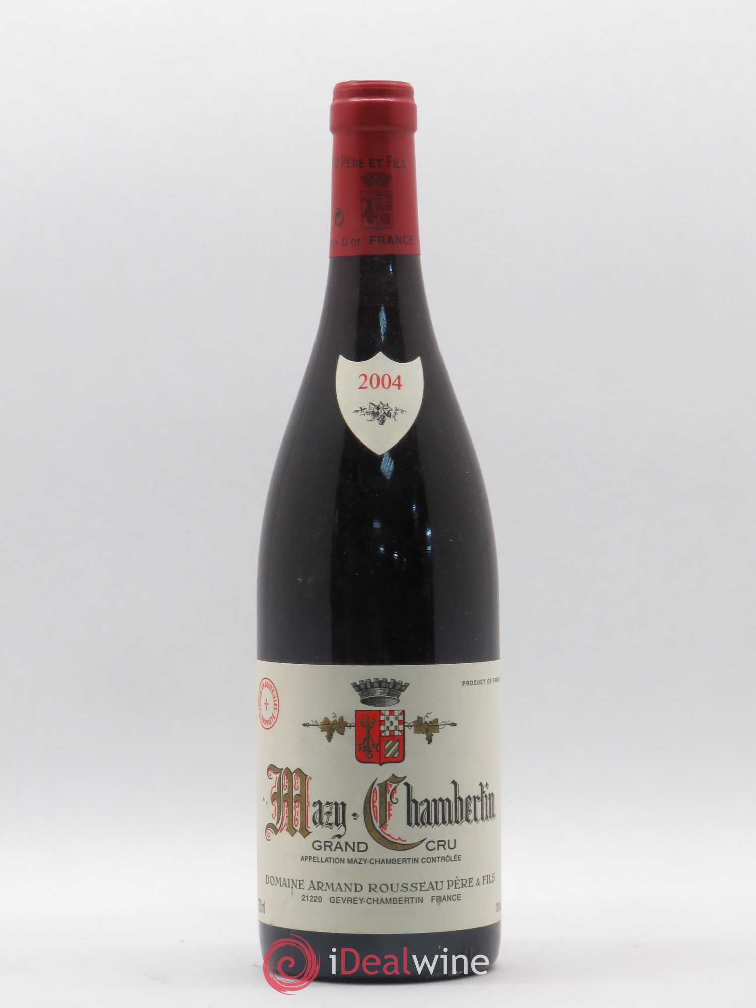 Mazis-Chambertin Grand Cru Armand Rousseau (Domaine) 2004 - Lot de 1 bouteille - 0