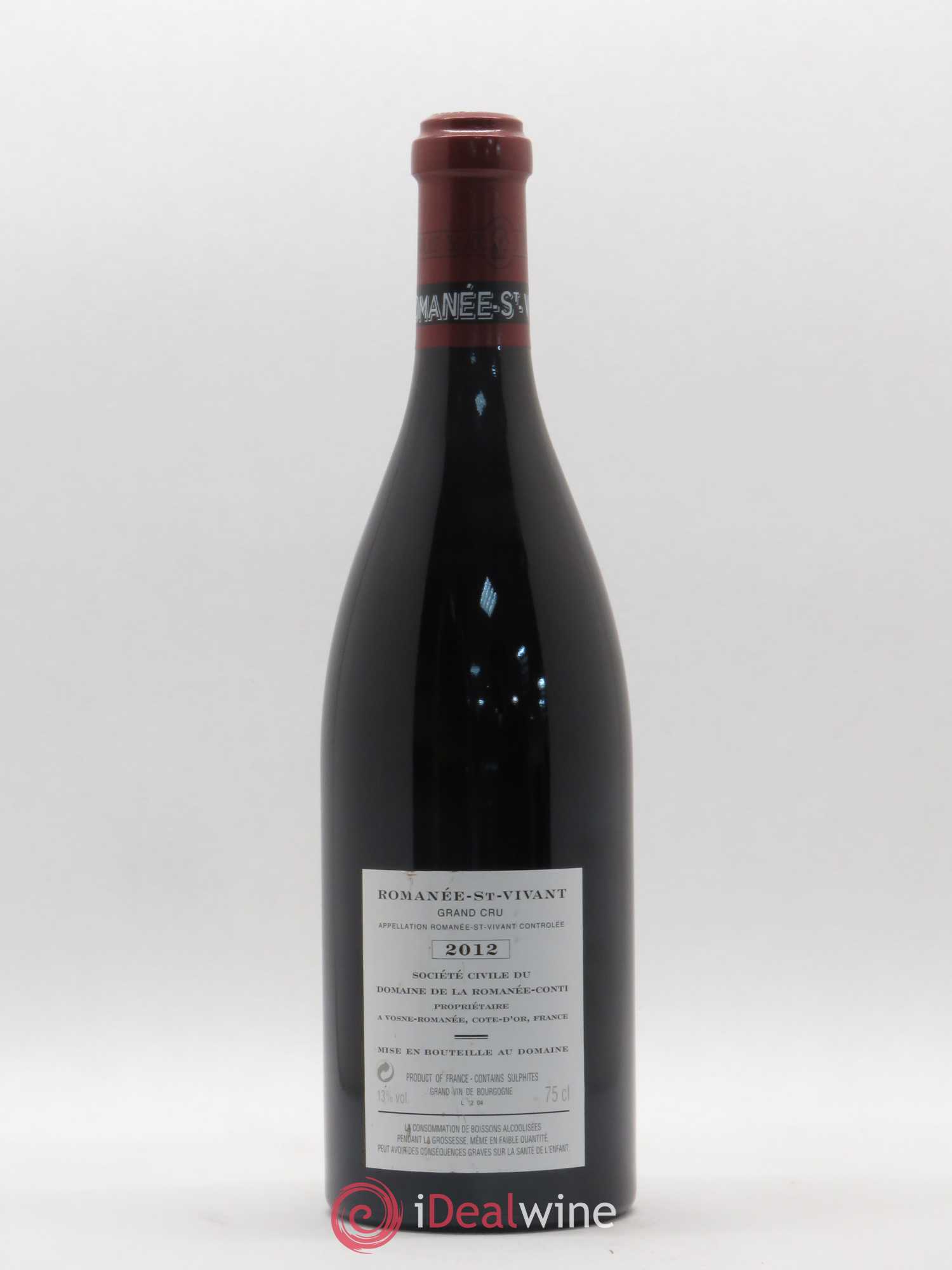 Romanée-Saint-Vivant Grand Cru Domaine de la Romanée-Conti 2012 - Lot de 1 bouteille - 1