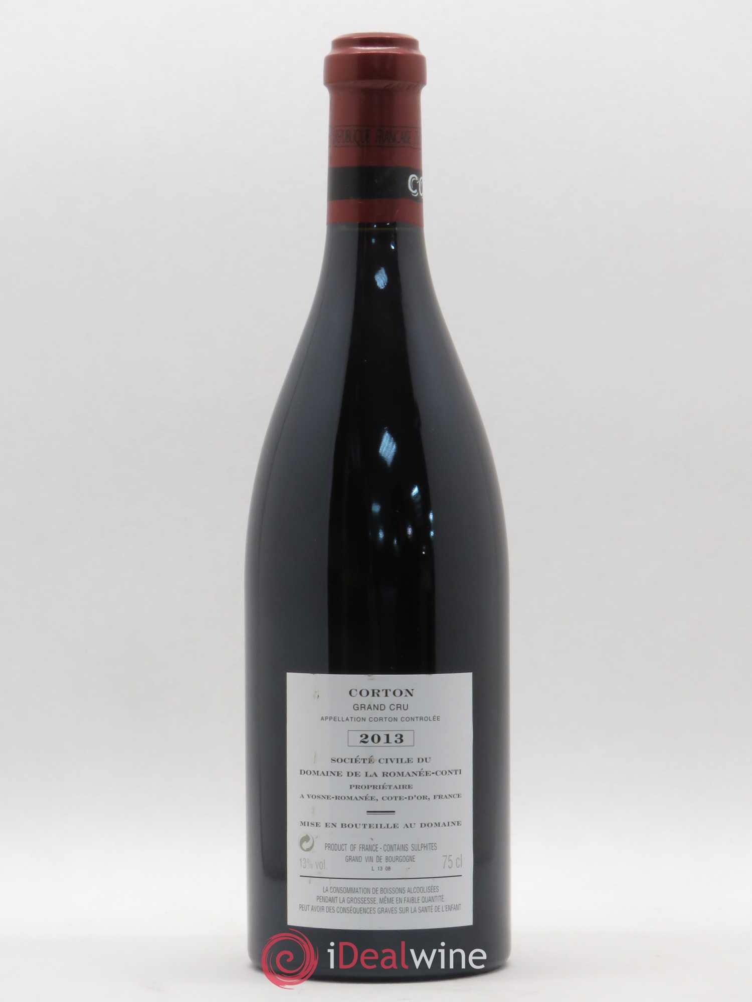 Corton Grand Cru Domaine de la Romanée-Conti 2013 - Lot de 1 bouteille - 1