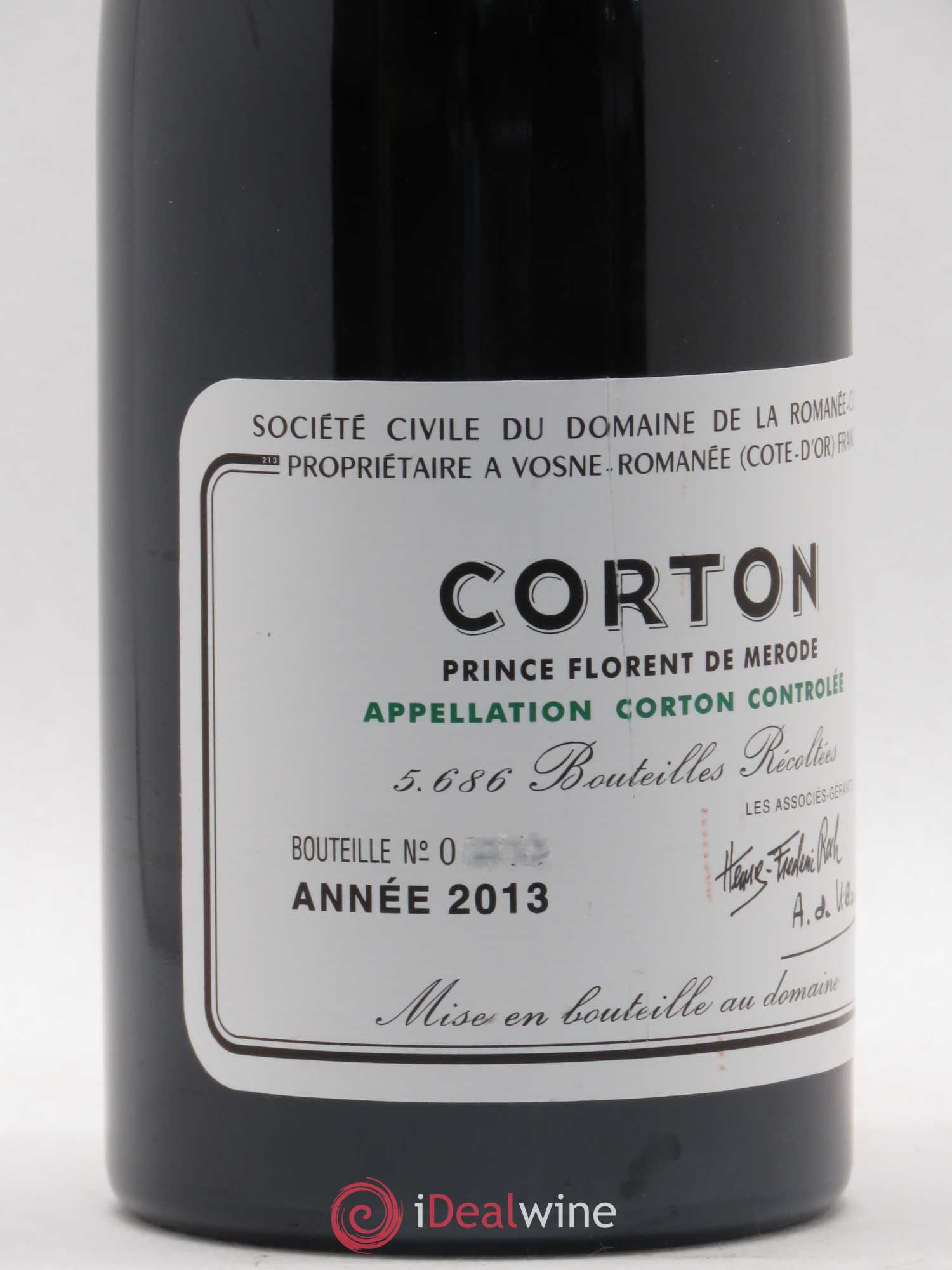 Corton Grand Cru Domaine de la Romanée-Conti 2013 - Lot de 1 bouteille - 2