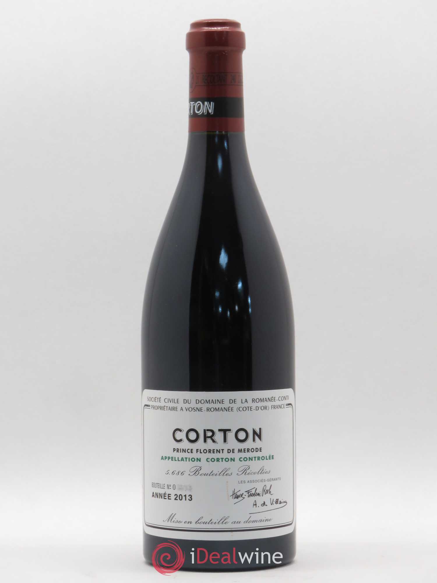 Corton Grand Cru Domaine de la Romanée-Conti 2013 - Lot de 1 bouteille - 0