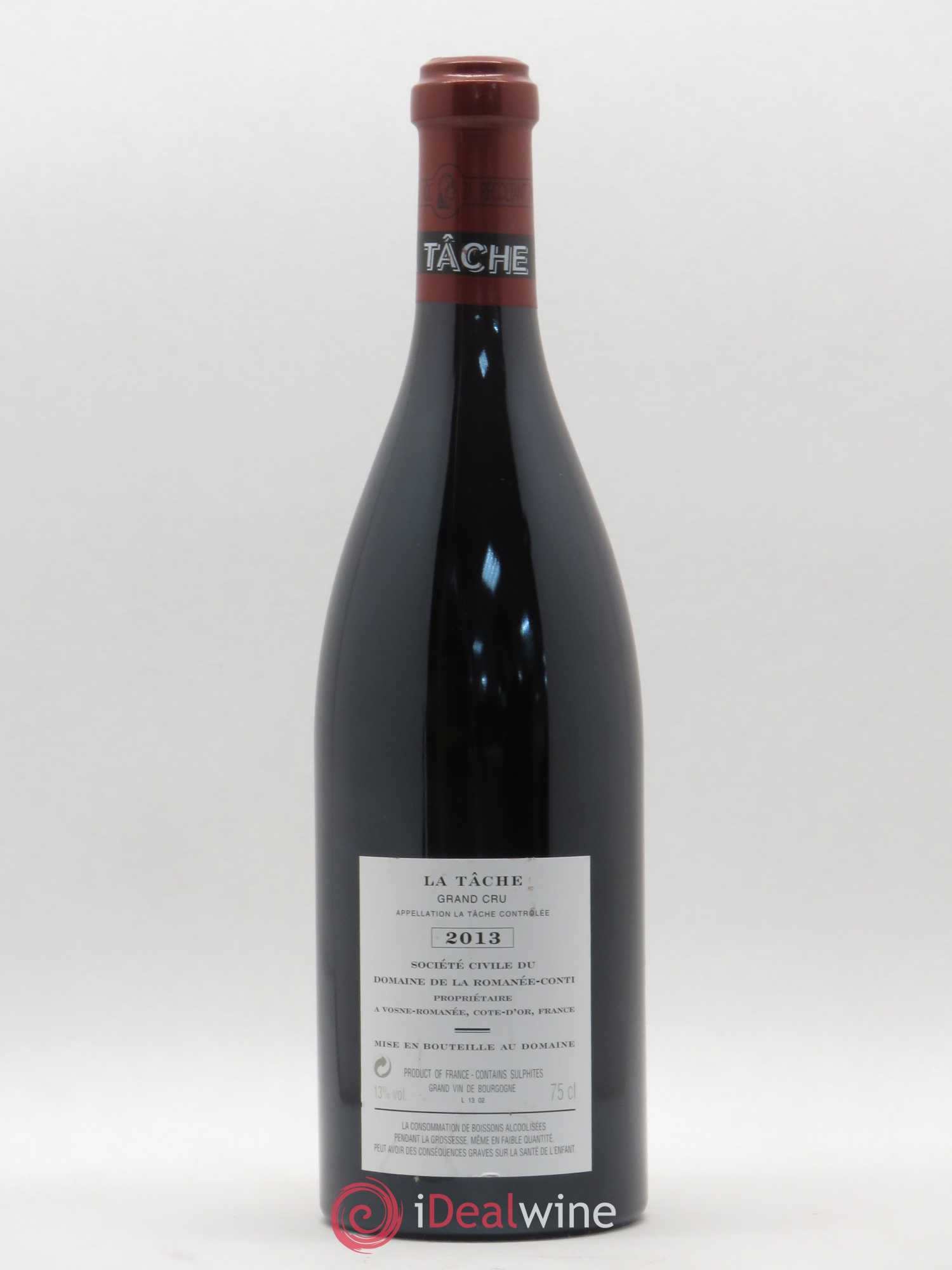 La Tâche Grand Cru Domaine de la Romanée-Conti 2013 - Lot de 1 bouteille - 1