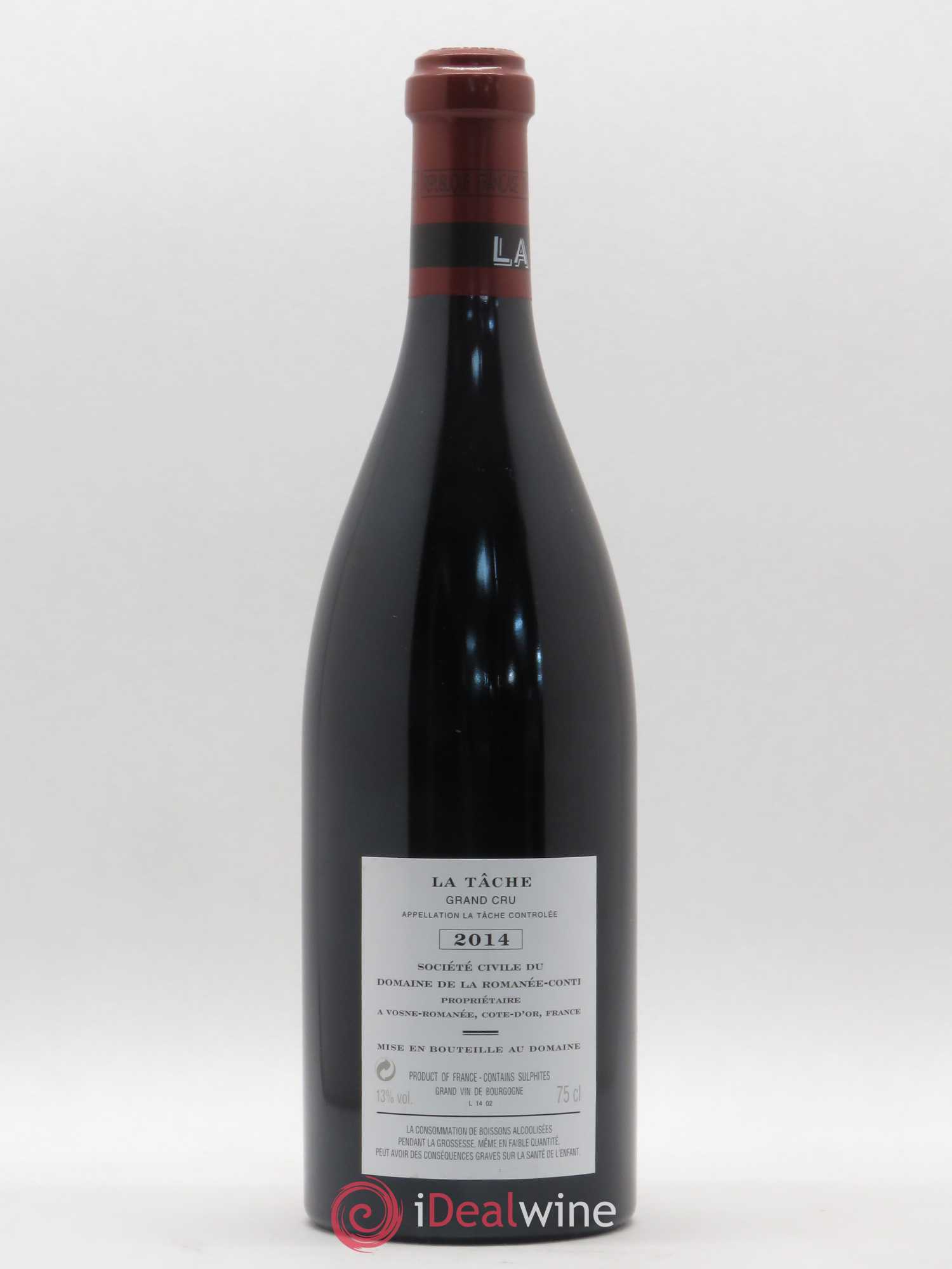 La Tâche Grand Cru Domaine de la Romanée-Conti 2014 - Lot de 1 bouteille - 1