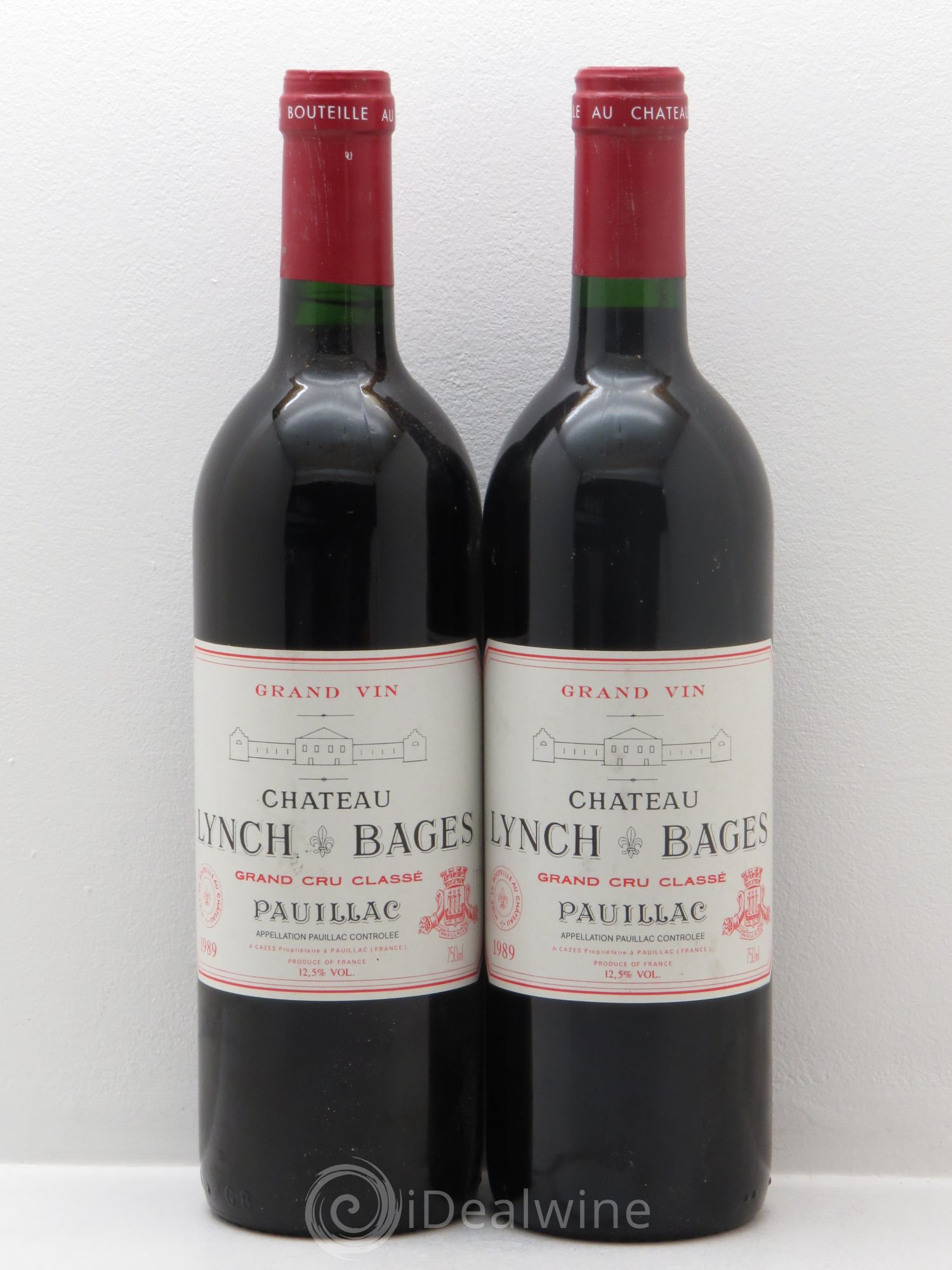 Château Lynch Bages 5ème Grand Cru Classé 1989 - Lot de 2 bouteilles - 0