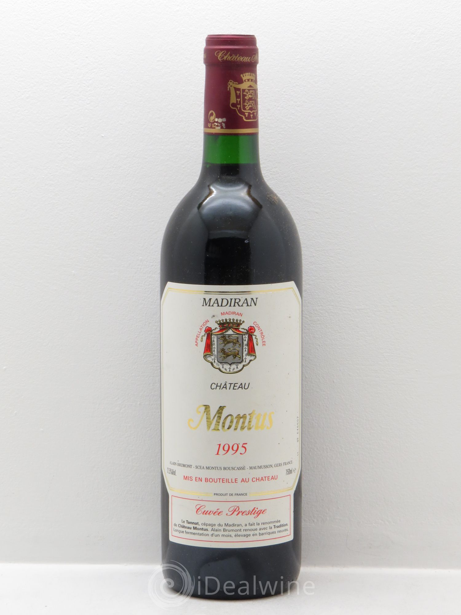Madiran Château Montus-Prestige Alain Brumont 1995 - Lot de 6 bouteilles - 0