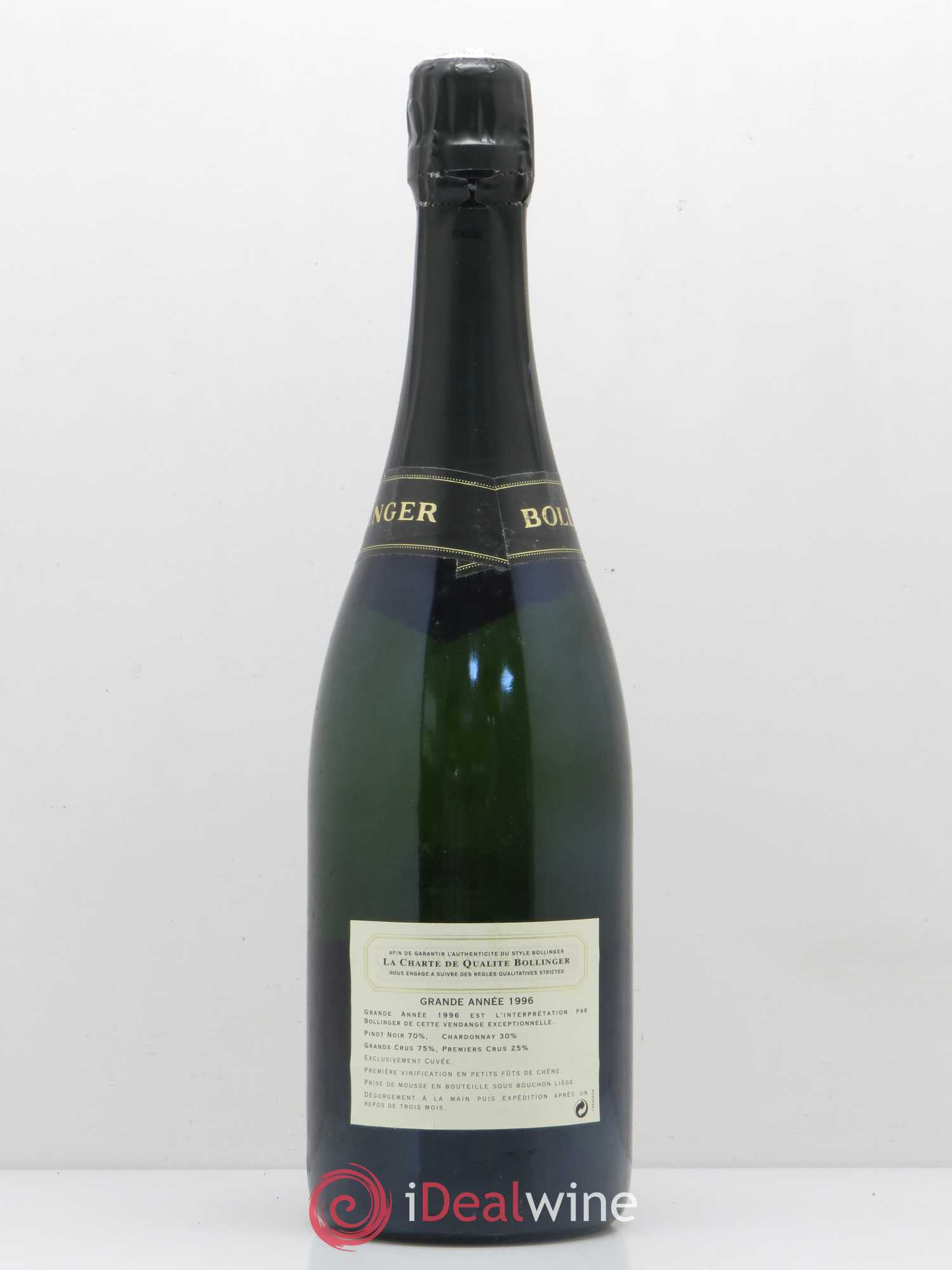 La Grande Année Brut Bollinger 1996 - Lot de 1 bouteille - 1