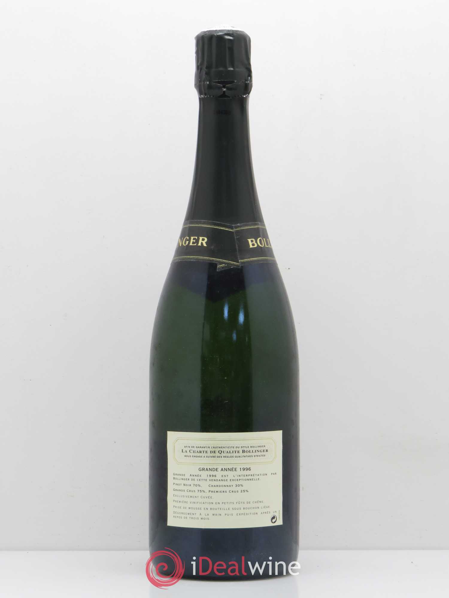 La Grande Année Brut Bollinger 1996 - Lot de 1 bouteille - 1