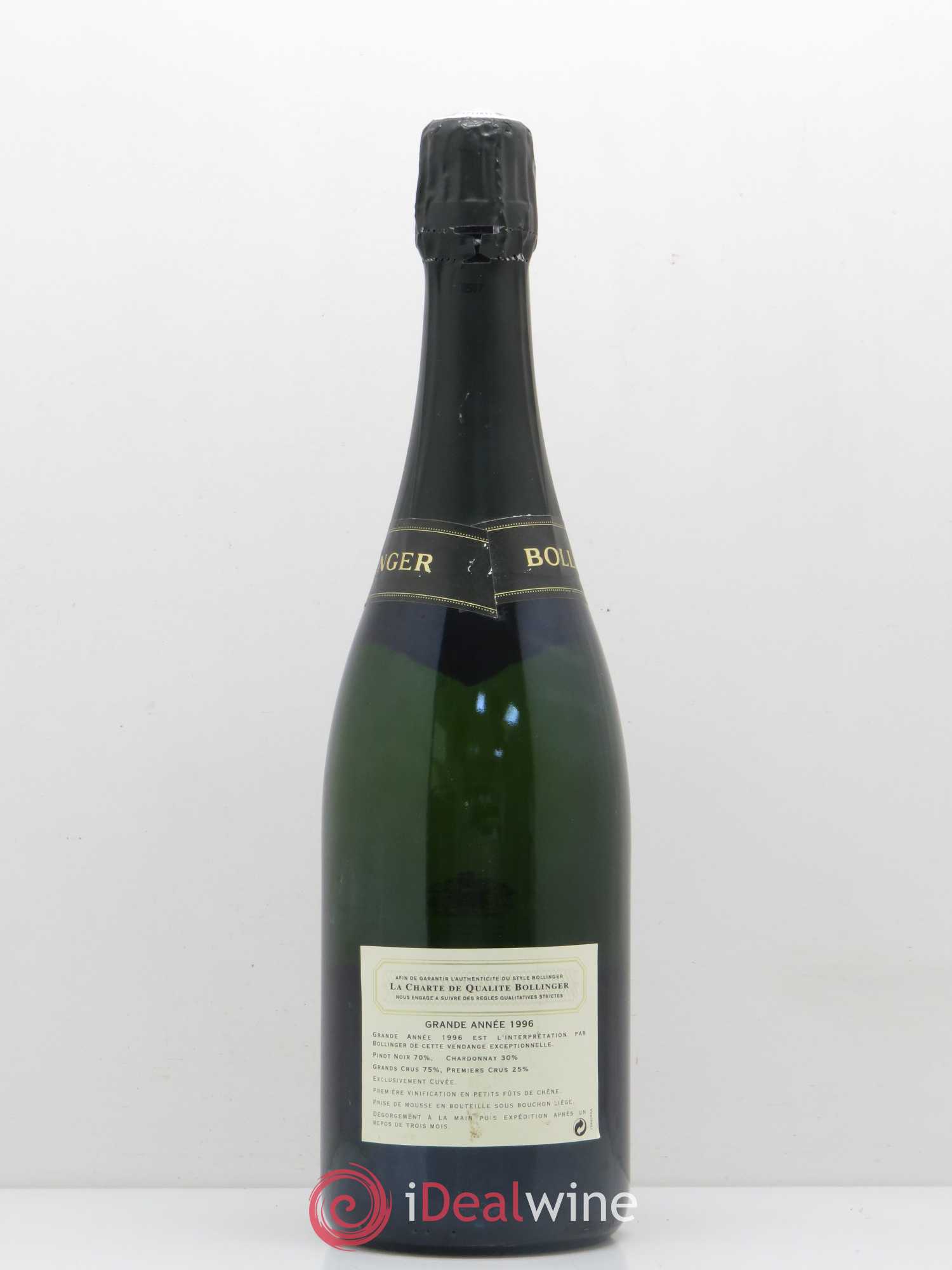 La Grande Année Brut Bollinger 1996 - Lot de 1 bouteille - 1