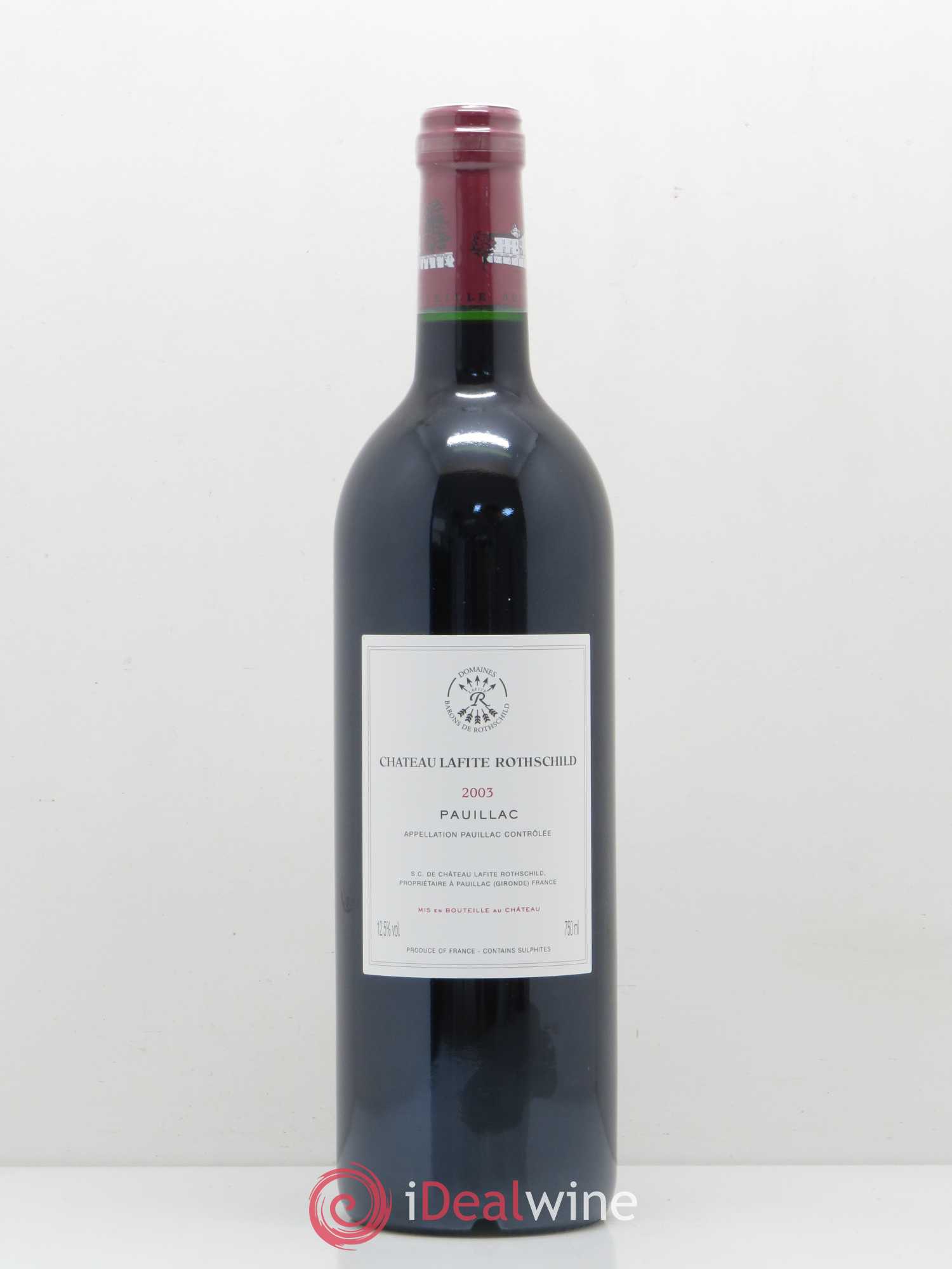 Château Lafite Rothschild 1er Grand Cru Classé 2003 - Lot de 1 bouteille - 1