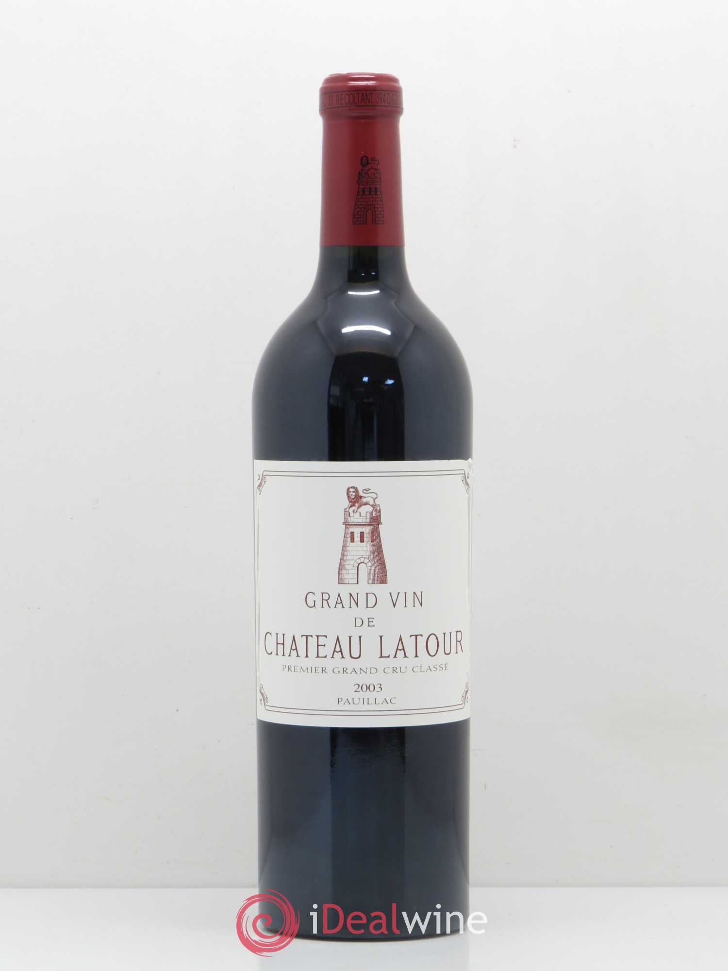 Château Latour 1er Grand Cru Classé 2003 - Lot de 1 bouteille - 0