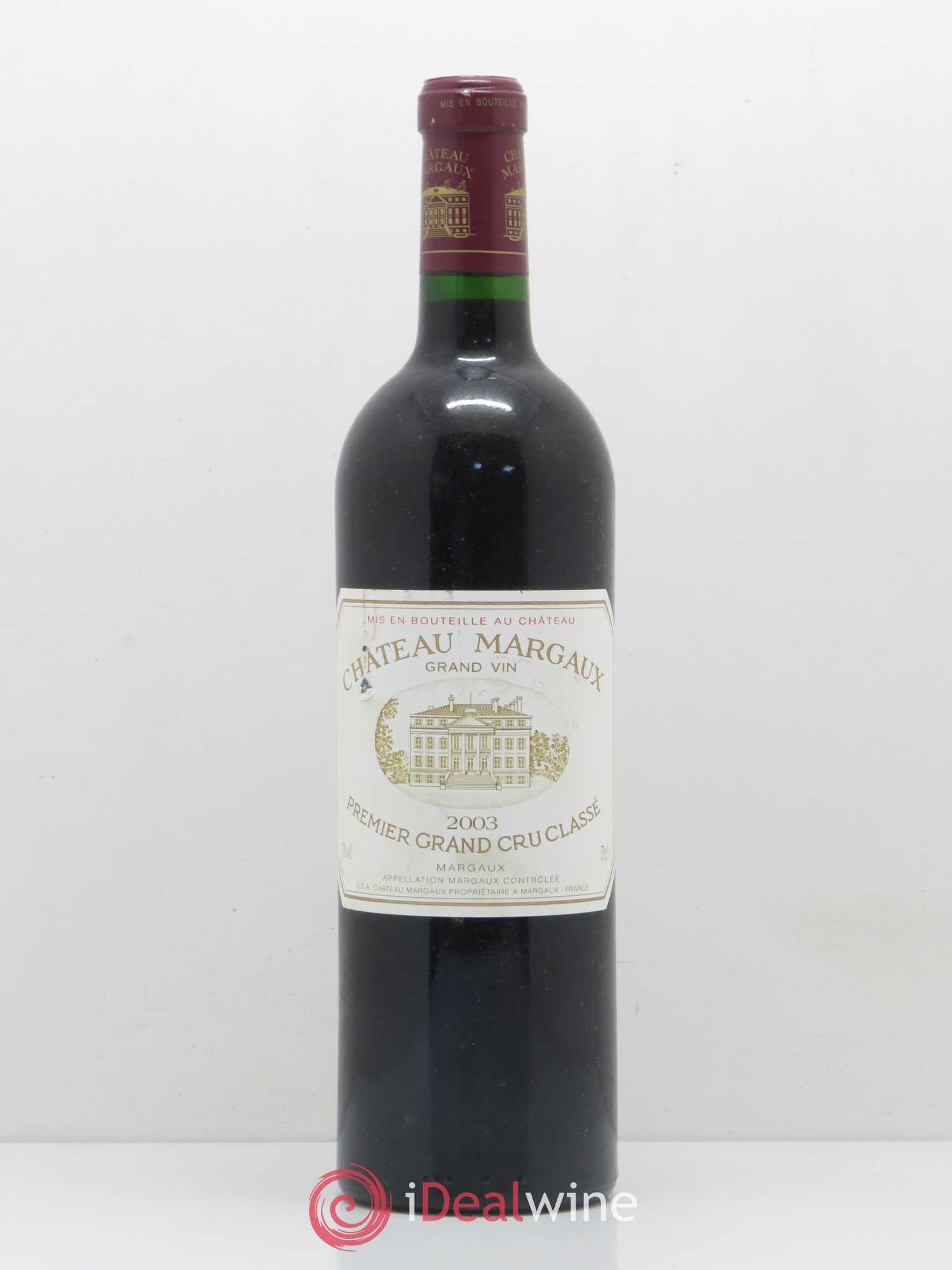 Château Margaux 1er Grand Cru Classé 2003 - Lot de 1 bouteille - 0