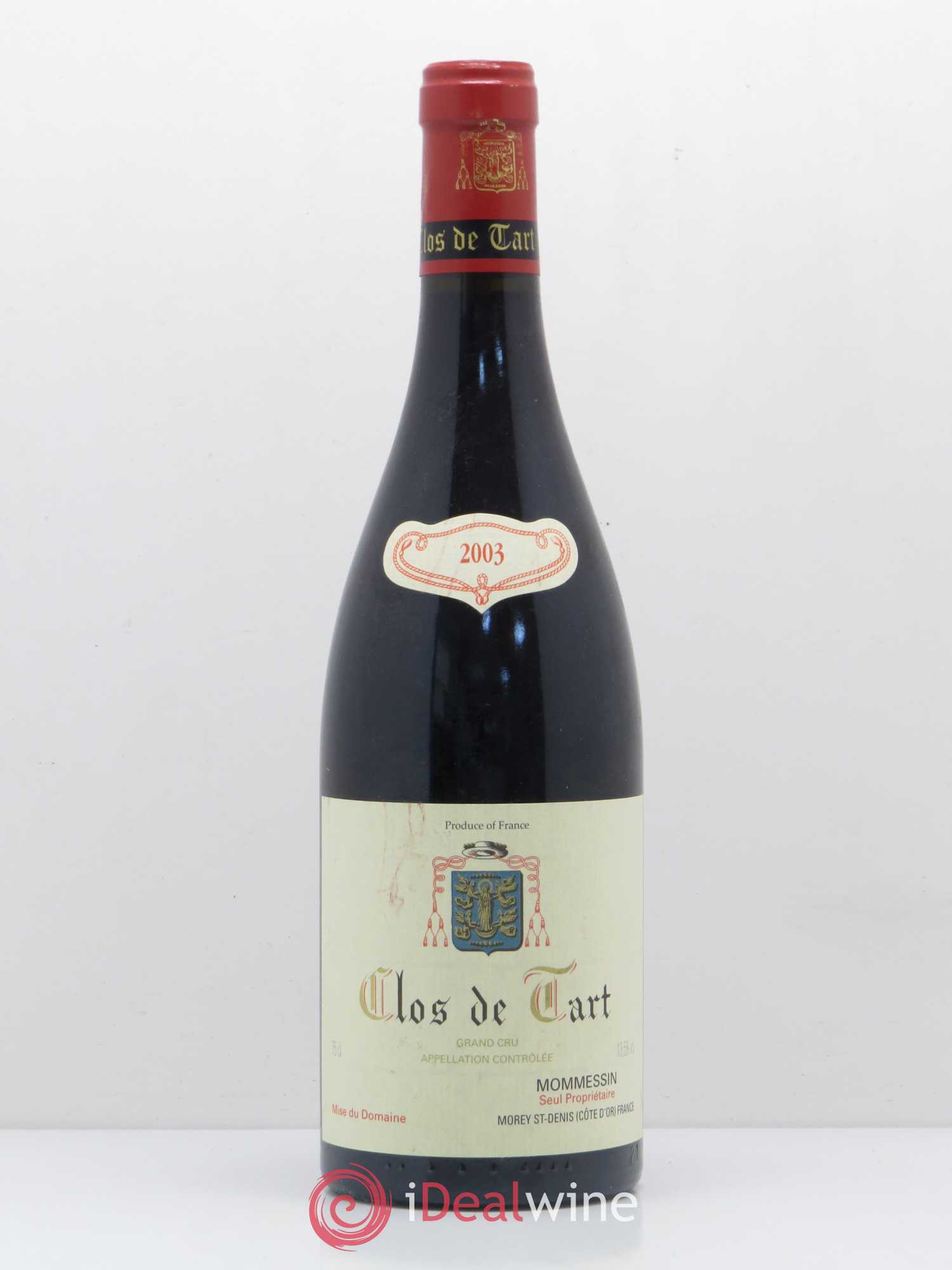 Clos de Tart Grand Cru Clos de Tart 2003 - Lot de 1 bouteille - 0