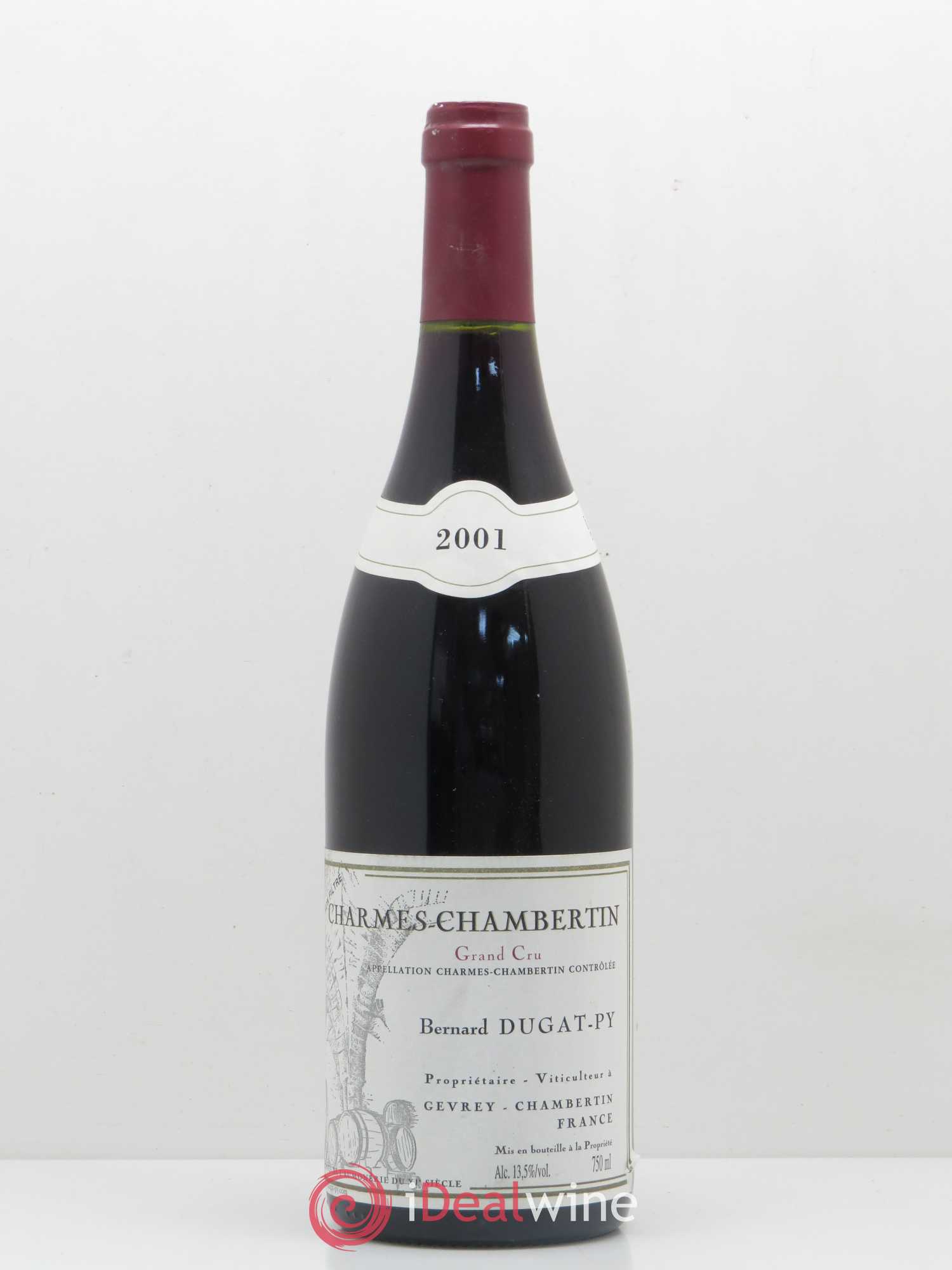 Charmes-Chambertin Grand Cru Dugat-Py 2001 - Lot de 1 bouteille - 0