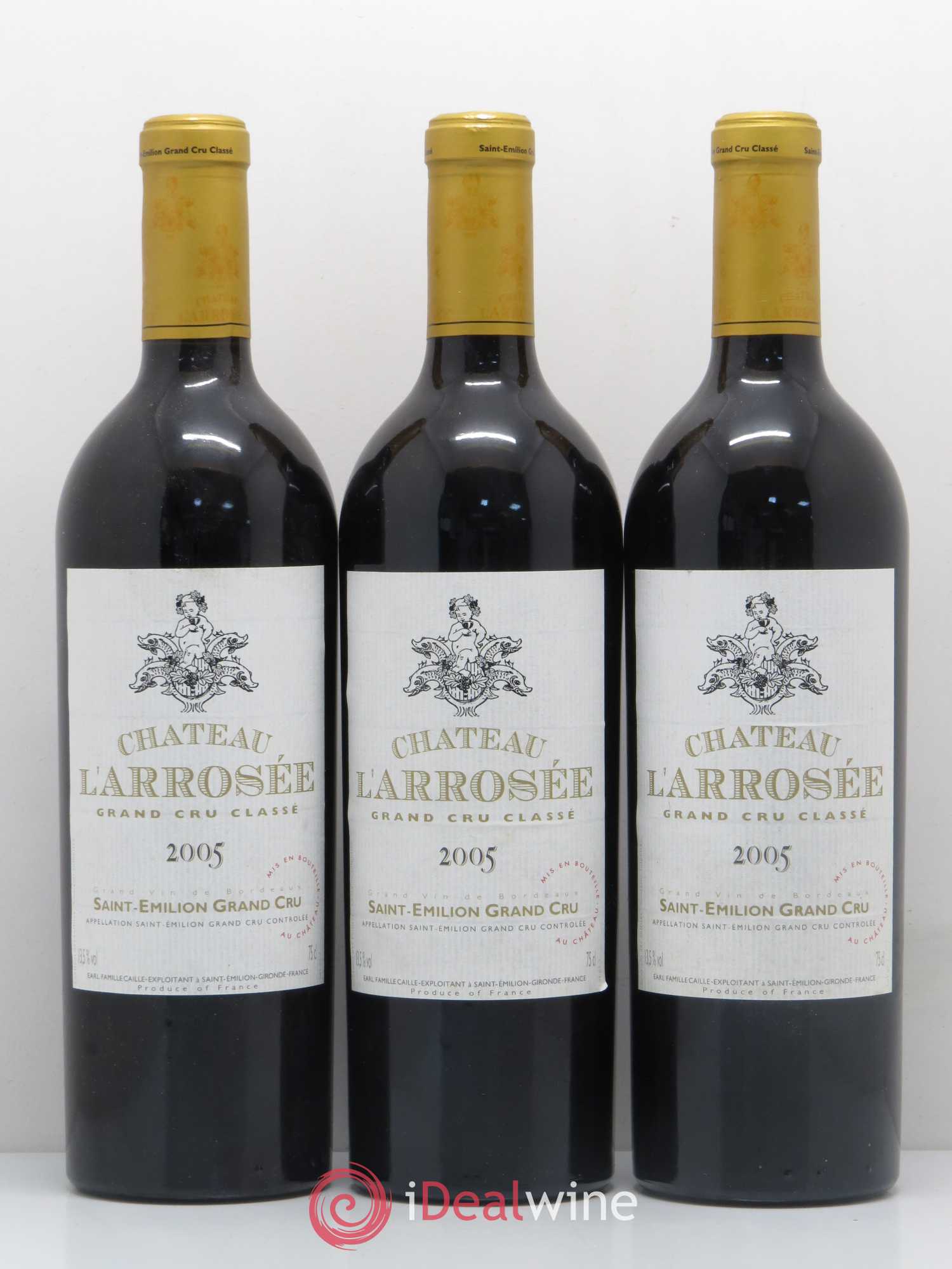 Château l' Arrosée Grand Cru Classé 2005 - Lot de 6 bouteilles - 1