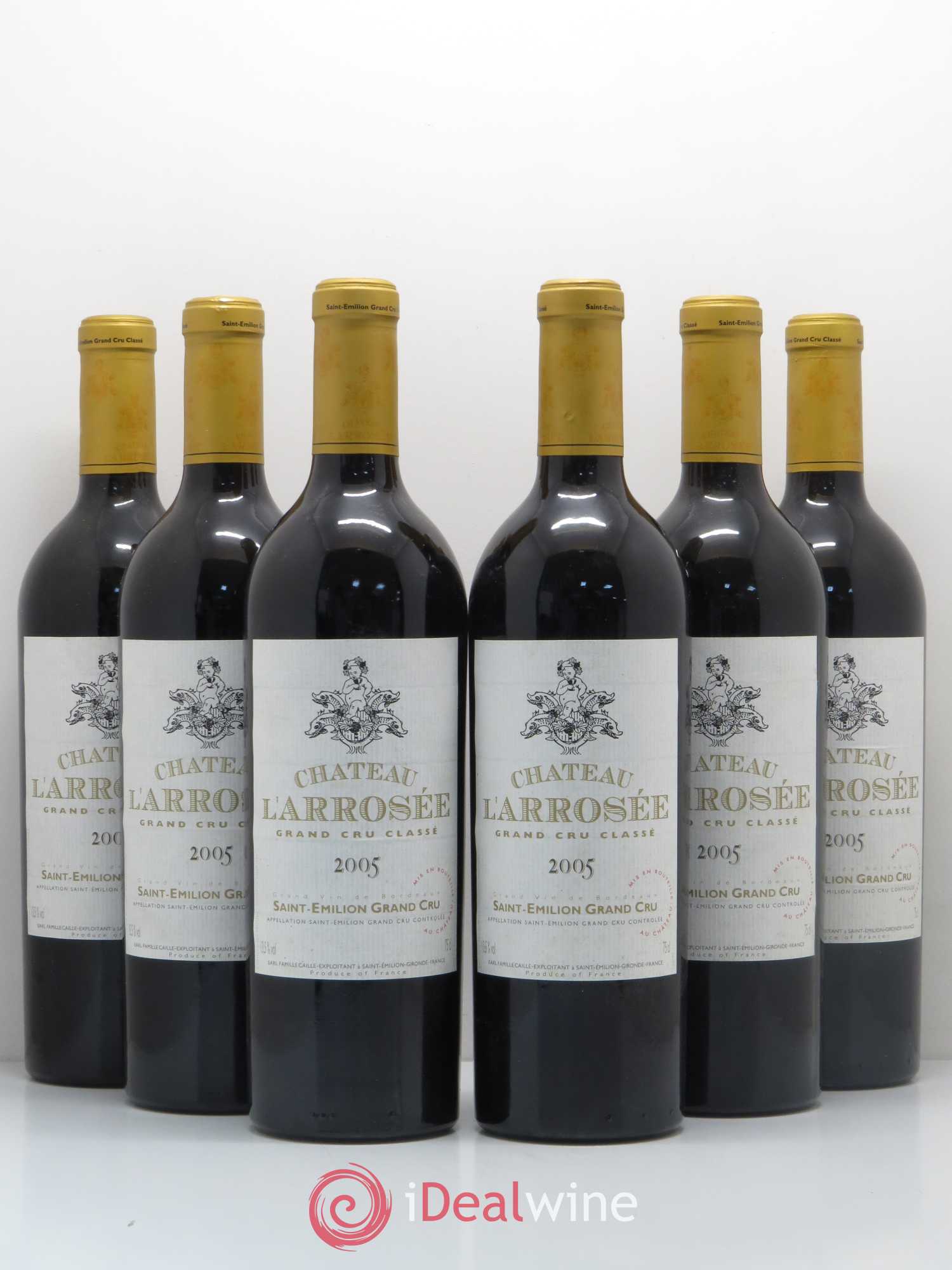 Château l' Arrosée Grand Cru Classé 2005 - Lot de 6 bouteilles - 0