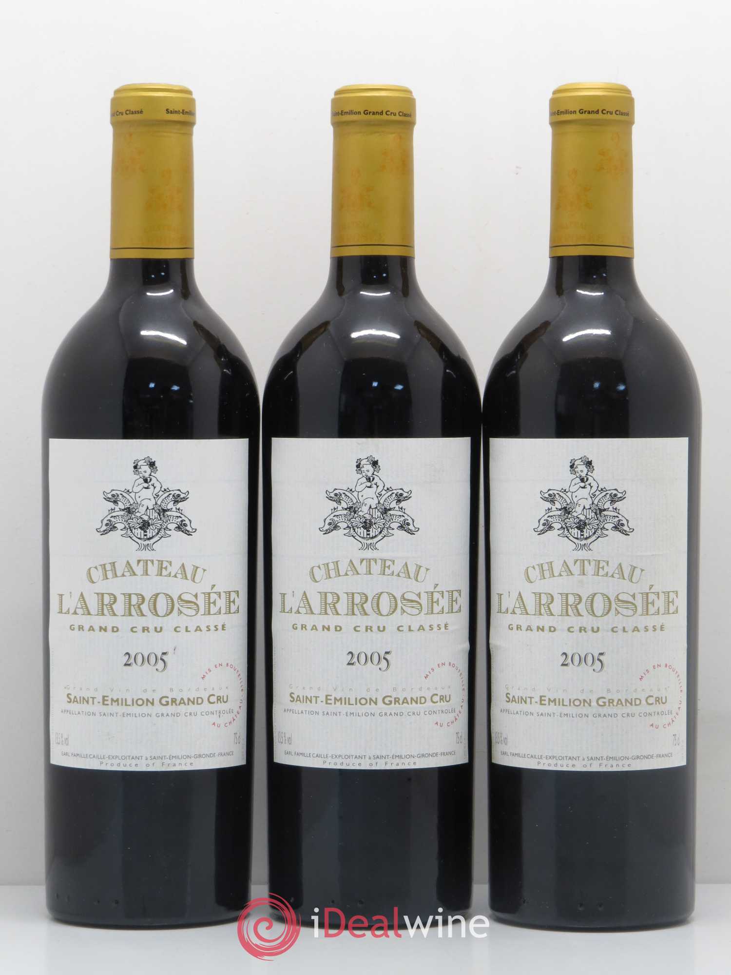 Château l' Arrosée Grand Cru Classé 2005 - Lot de 3 bouteilles - 0
