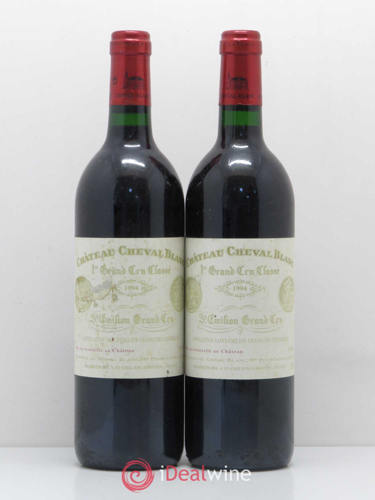 Château Cheval Blanc 1er Grand Cru Classé A 1994 - Lot de 2 bouteilles - 0