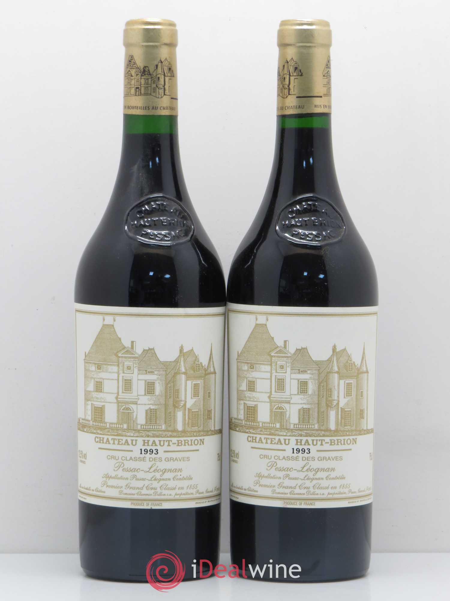 Château Haut Brion 1er Grand Cru Classé 1993 - Lot de 2 bouteilles - 0
