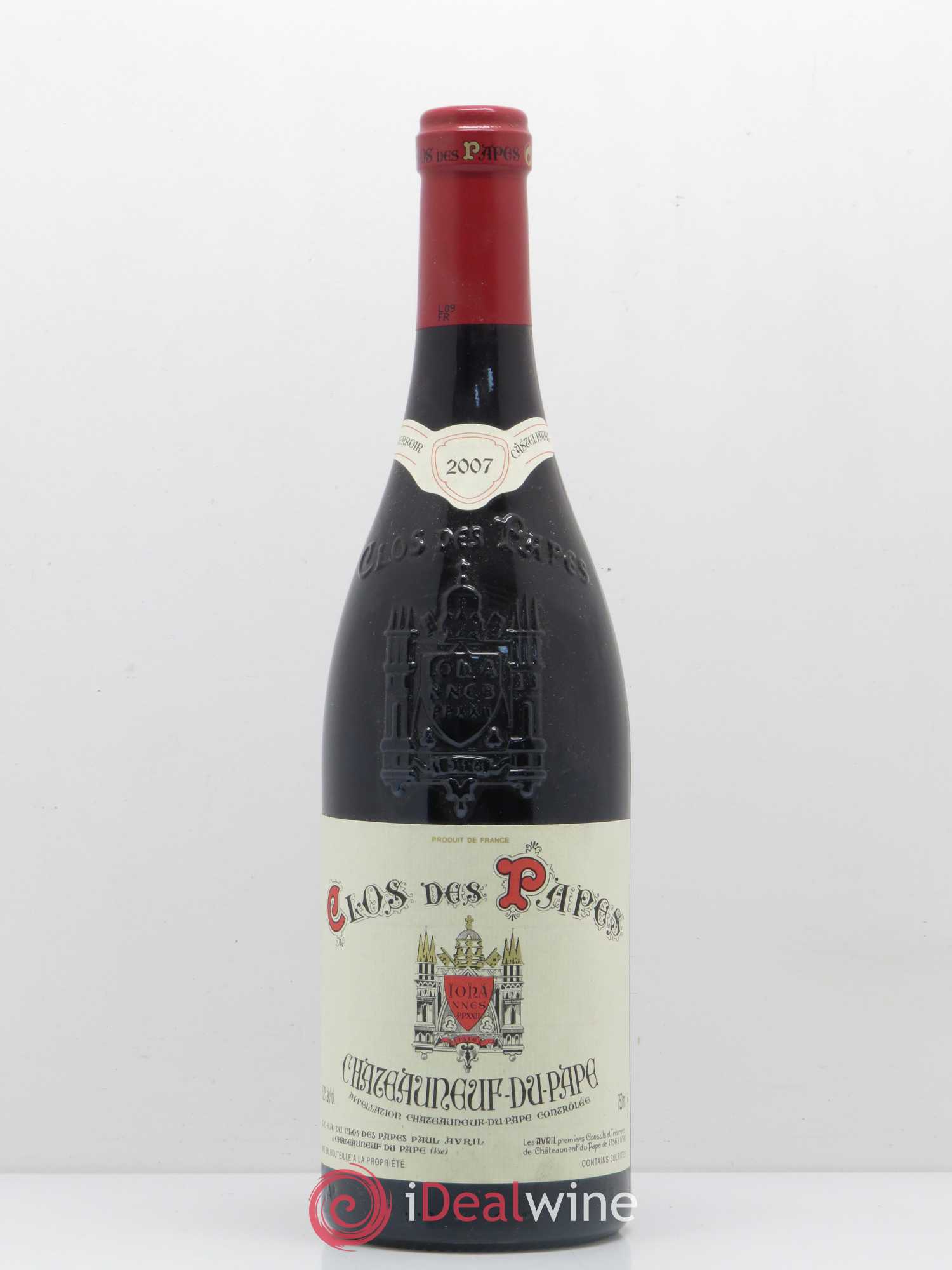 Châteauneuf-du-Pape Clos des Papes - Paul Avril 2007 - Lot de 1 bouteille - 0