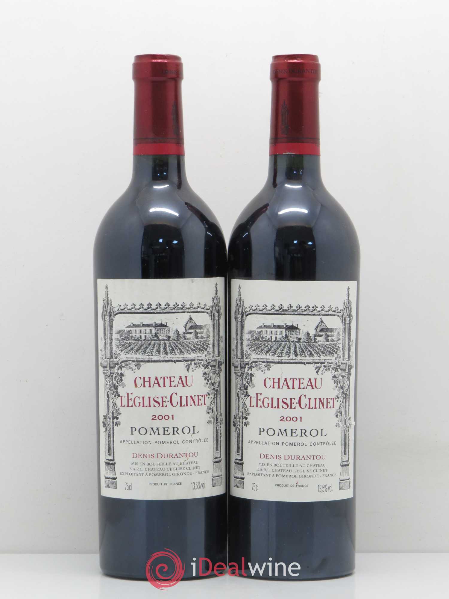 Château l' Église Clinet (sans prix de réserve) 2001 - Lot de 2 bouteilles - 0