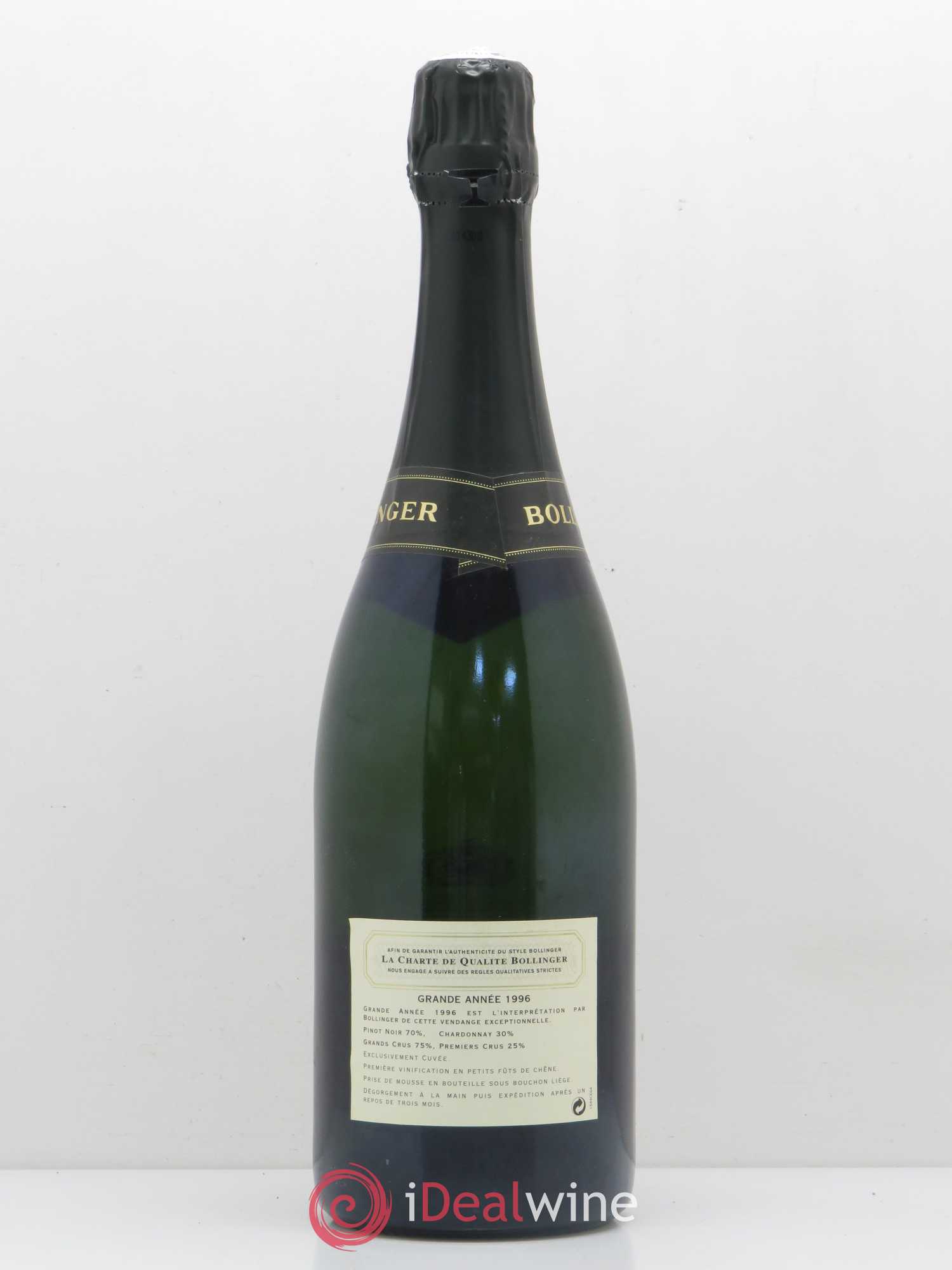 La Grande Année Brut Bollinger 1996 - Lot de 1 bouteille - 1