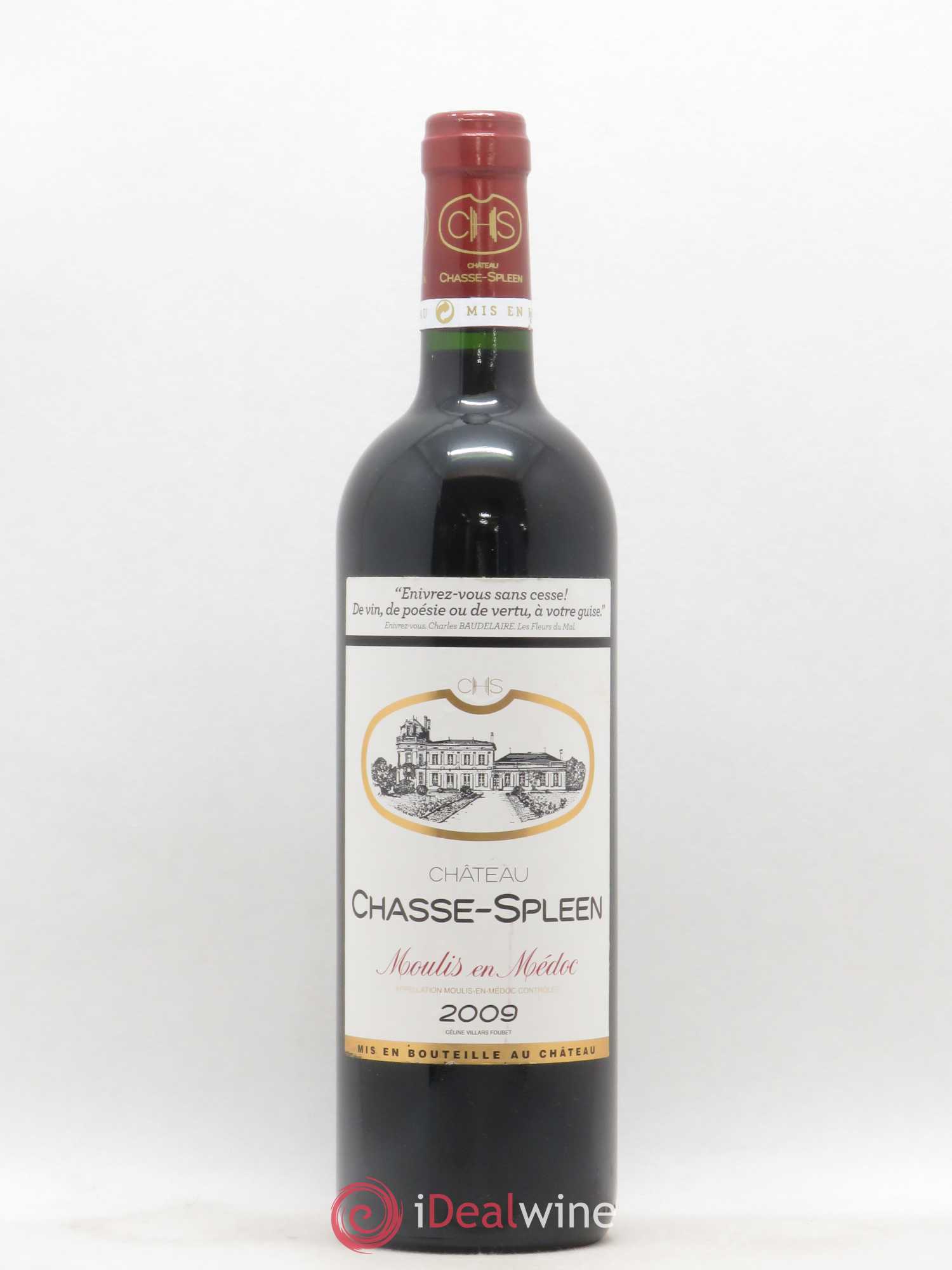 Château Chasse Spleen 2009 - Lot de 1 bouteille - 0