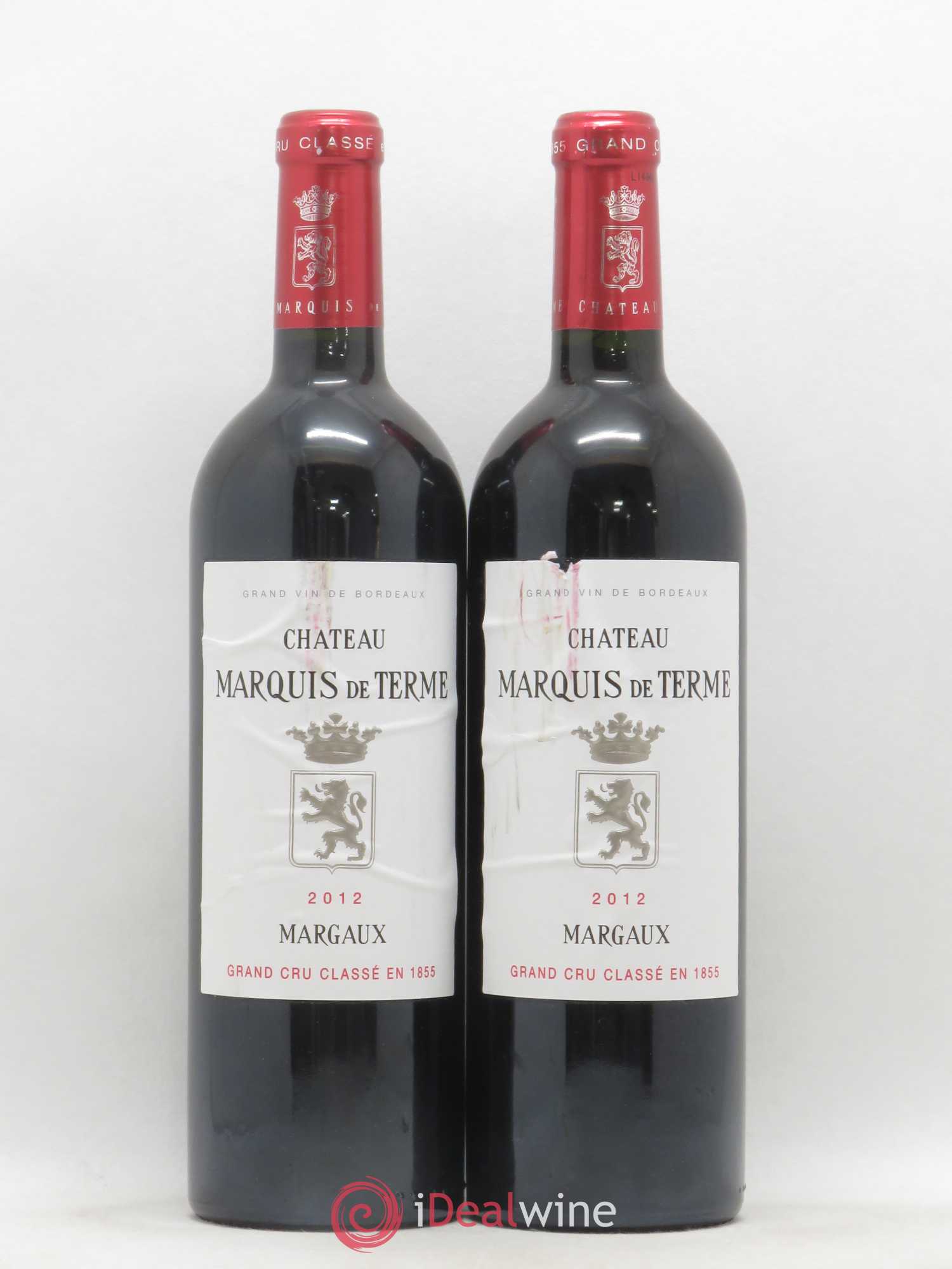 Château Marquis de Terme 4ème Grand Cru Classé 2012 - Lot de 2 bouteilles - 0